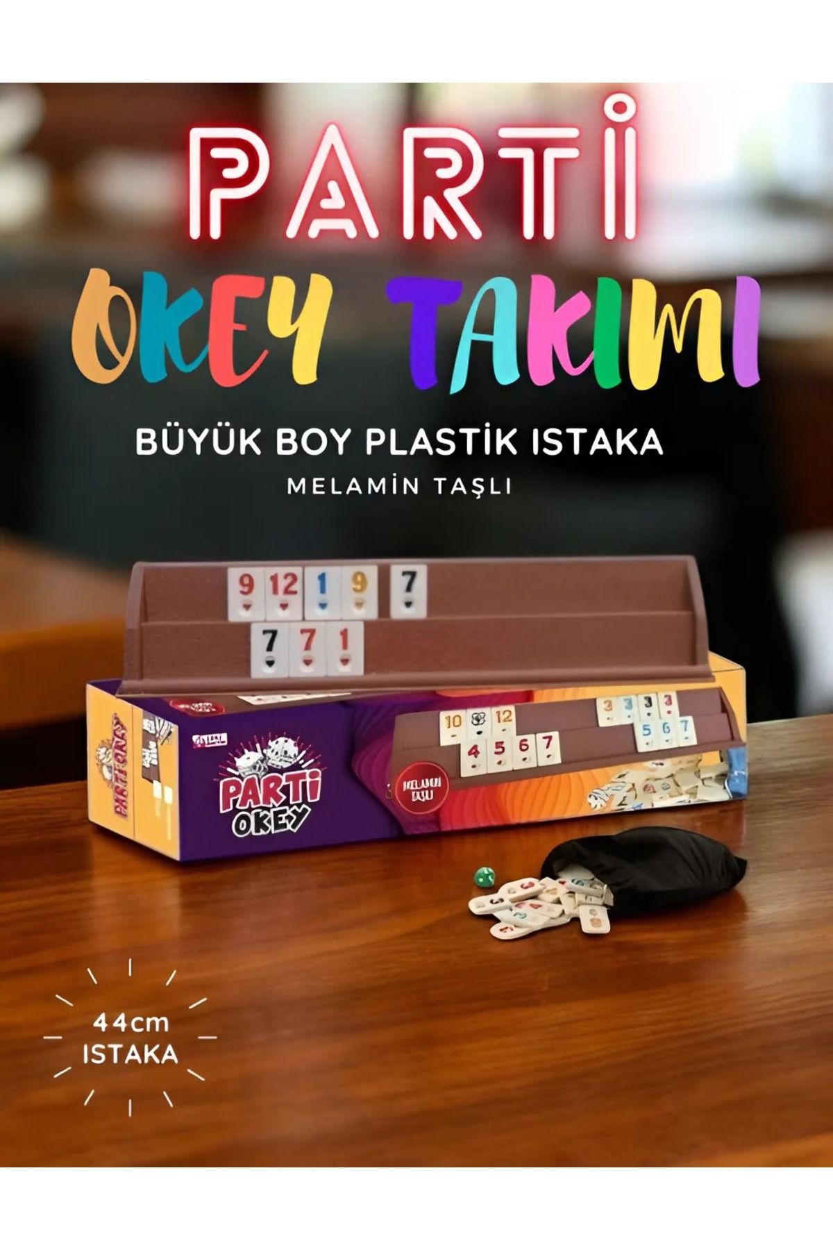 nextbuy Büyük Boy Okey Takımı44 Cm Plastik Is...