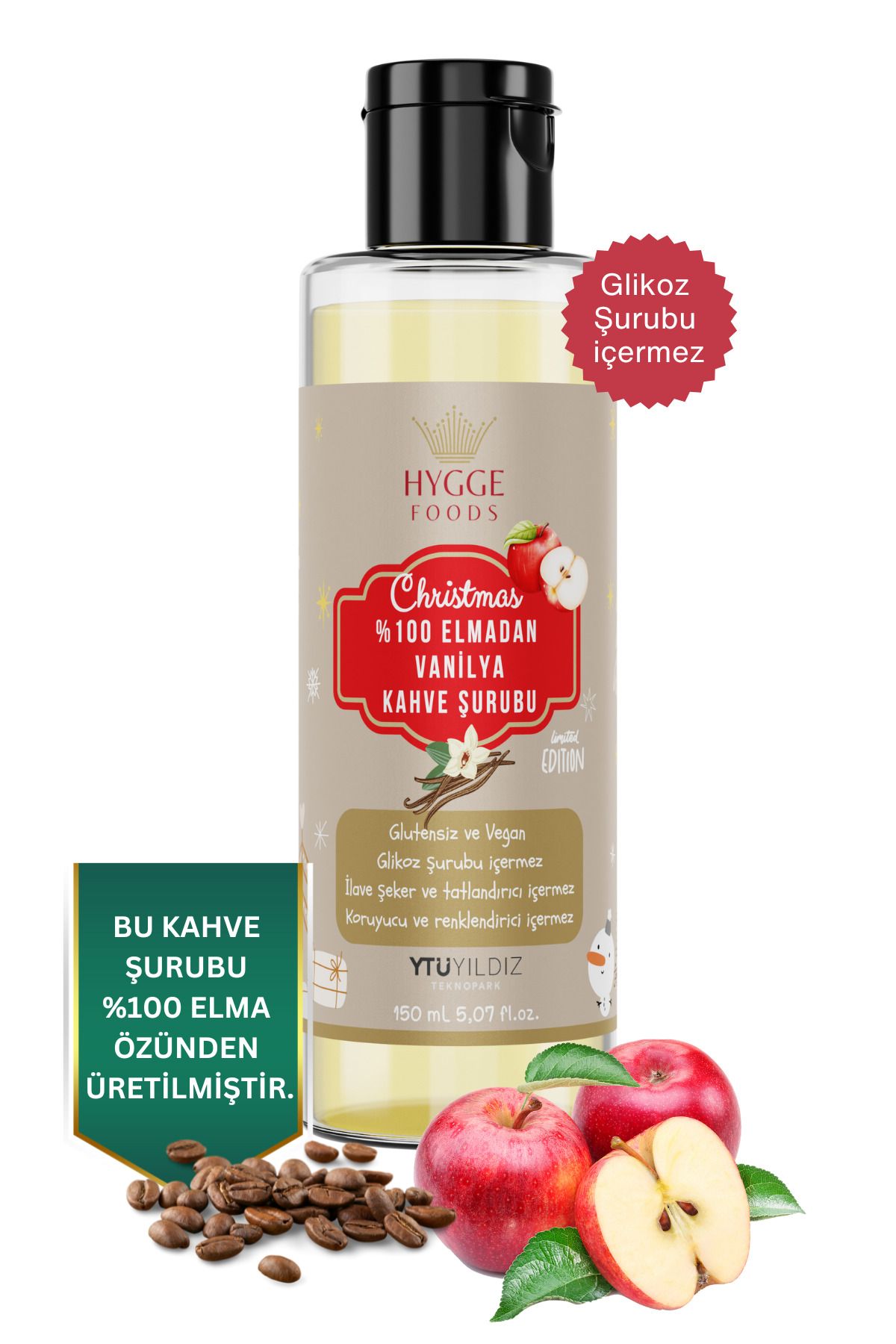 Hyggefoods Hygge %100 ElmadanKahve Şurubu Van...