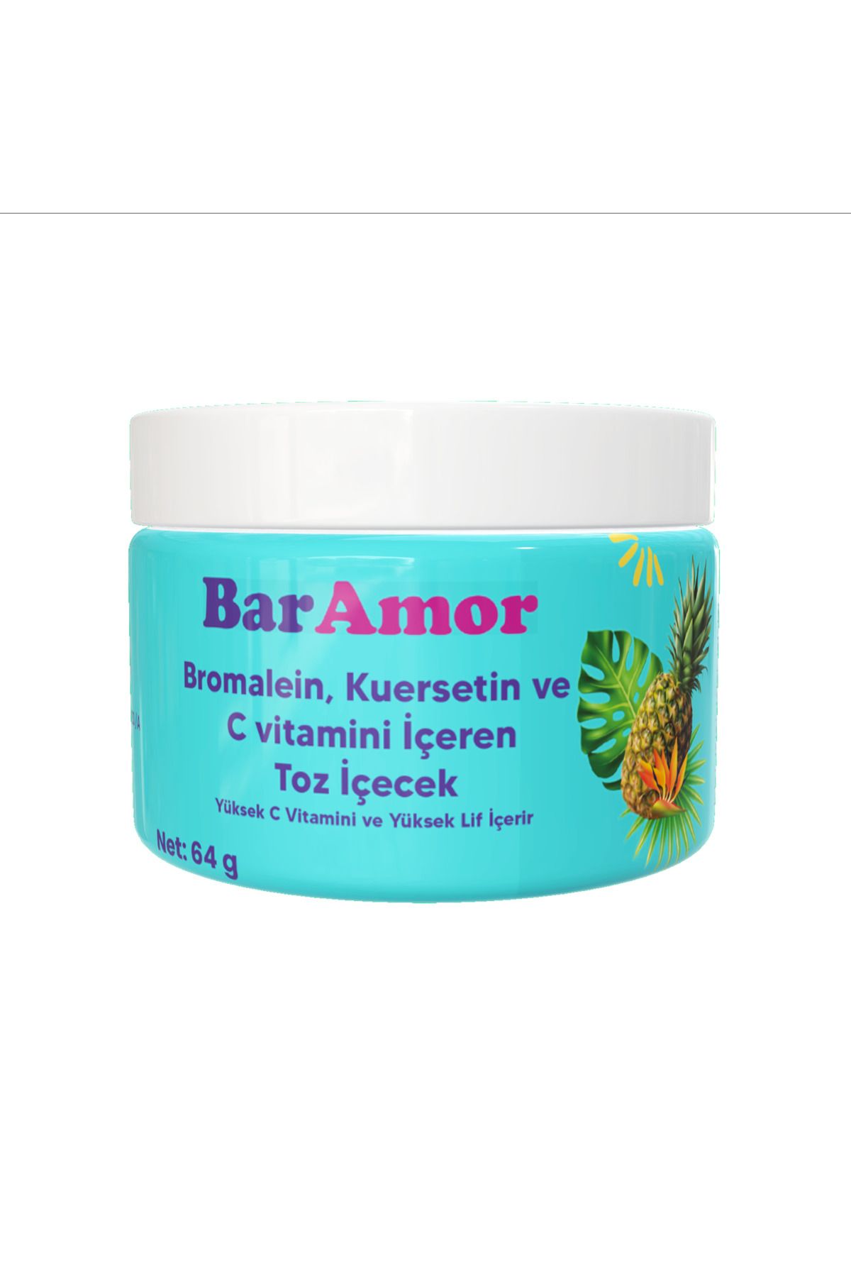 BarAmor Bromelain, Kuersetinve C Vitamini İçe...