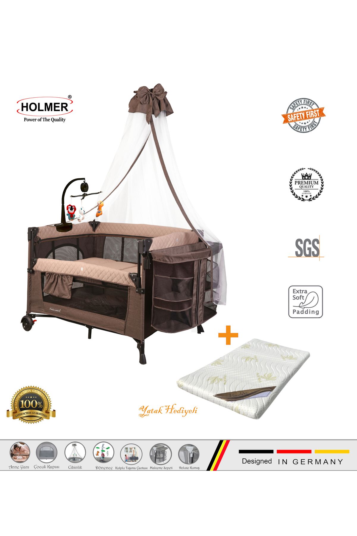 Holmer (YATAK HEDİYELİ)Coolstyle Maxi Cibinli...