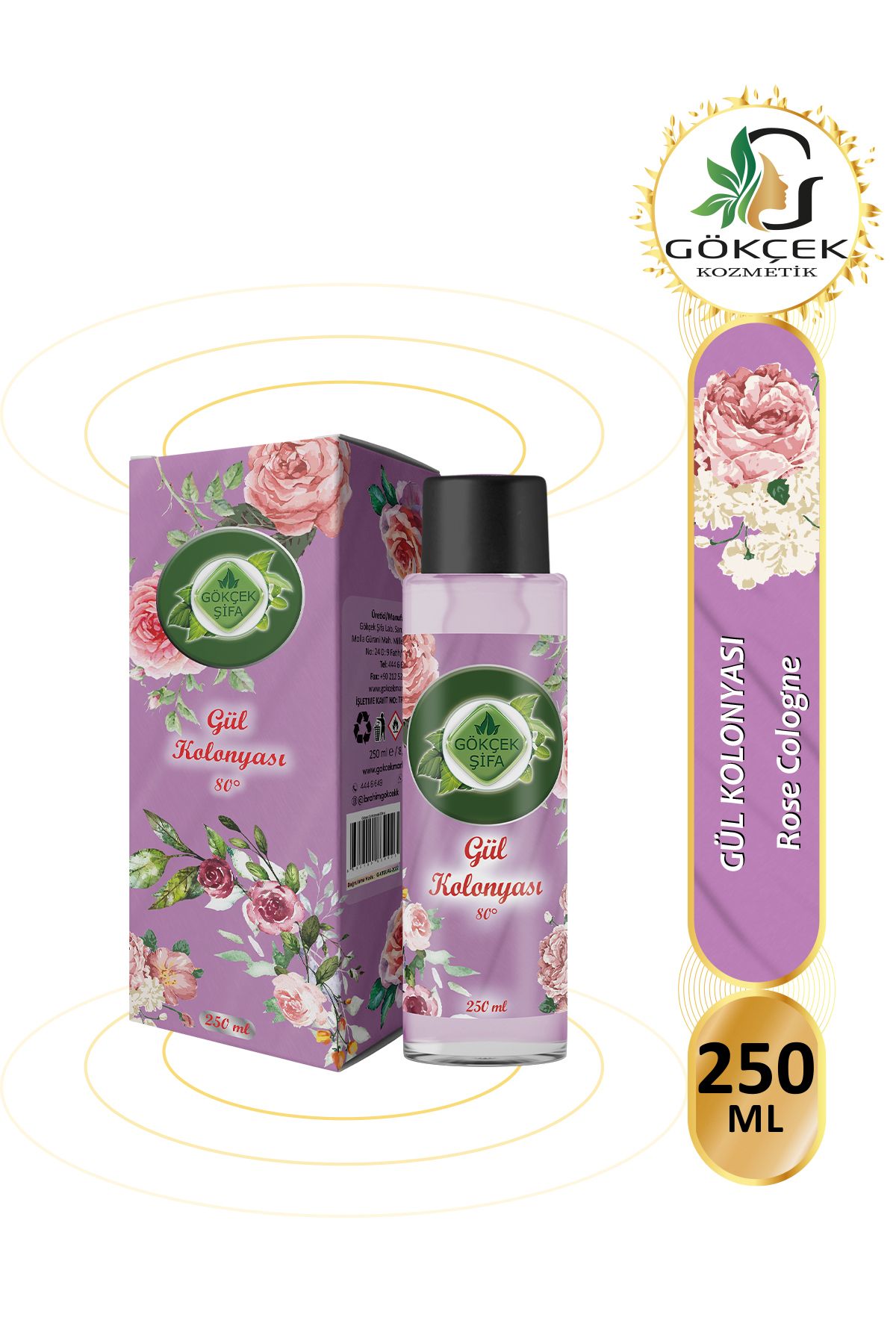 Gökçek Şifa Gül Kolonyası(ROSE COLOGNE) 250 M...