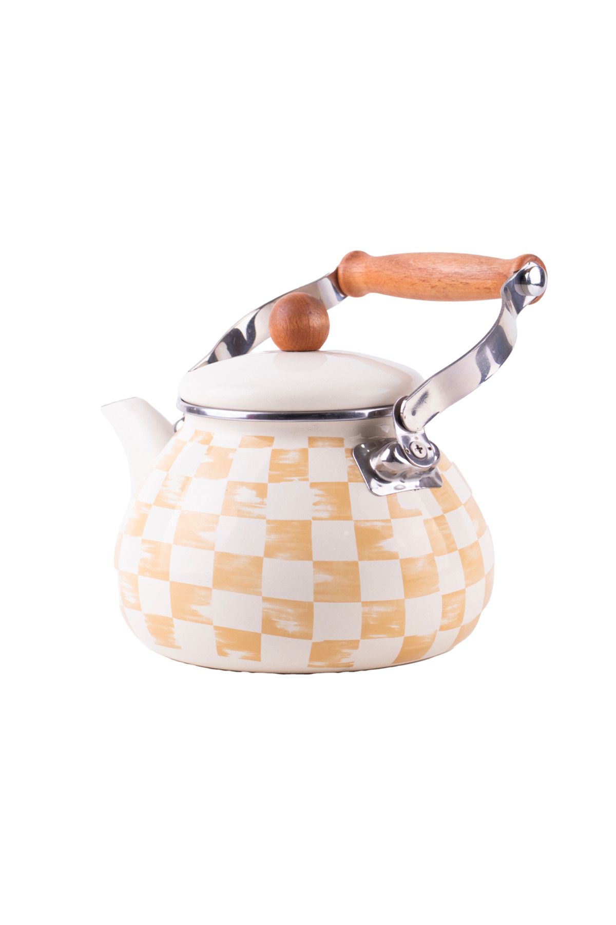 Beige Emaye Kettle