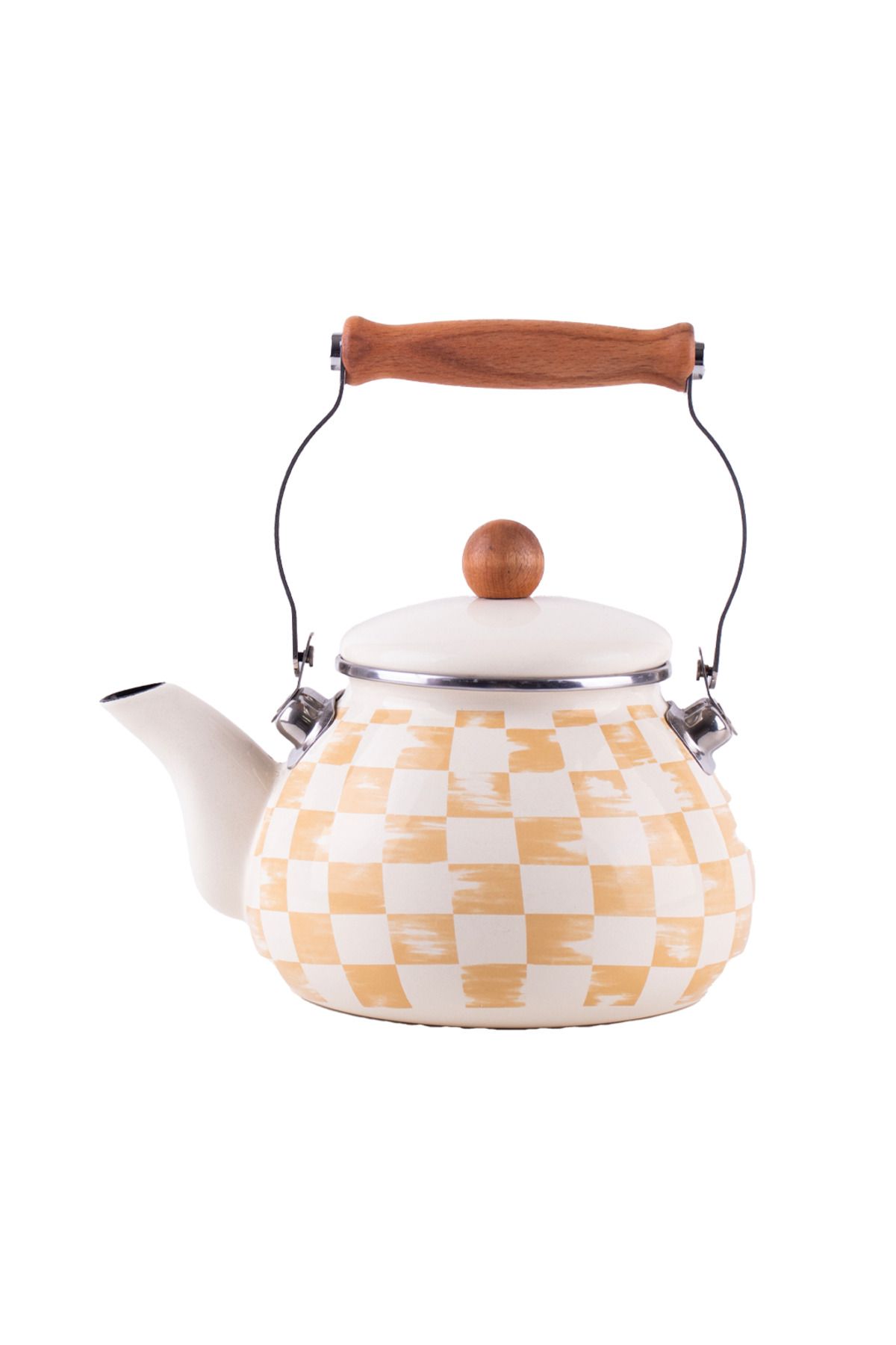 EMAYlab Beige Emaye Kettle