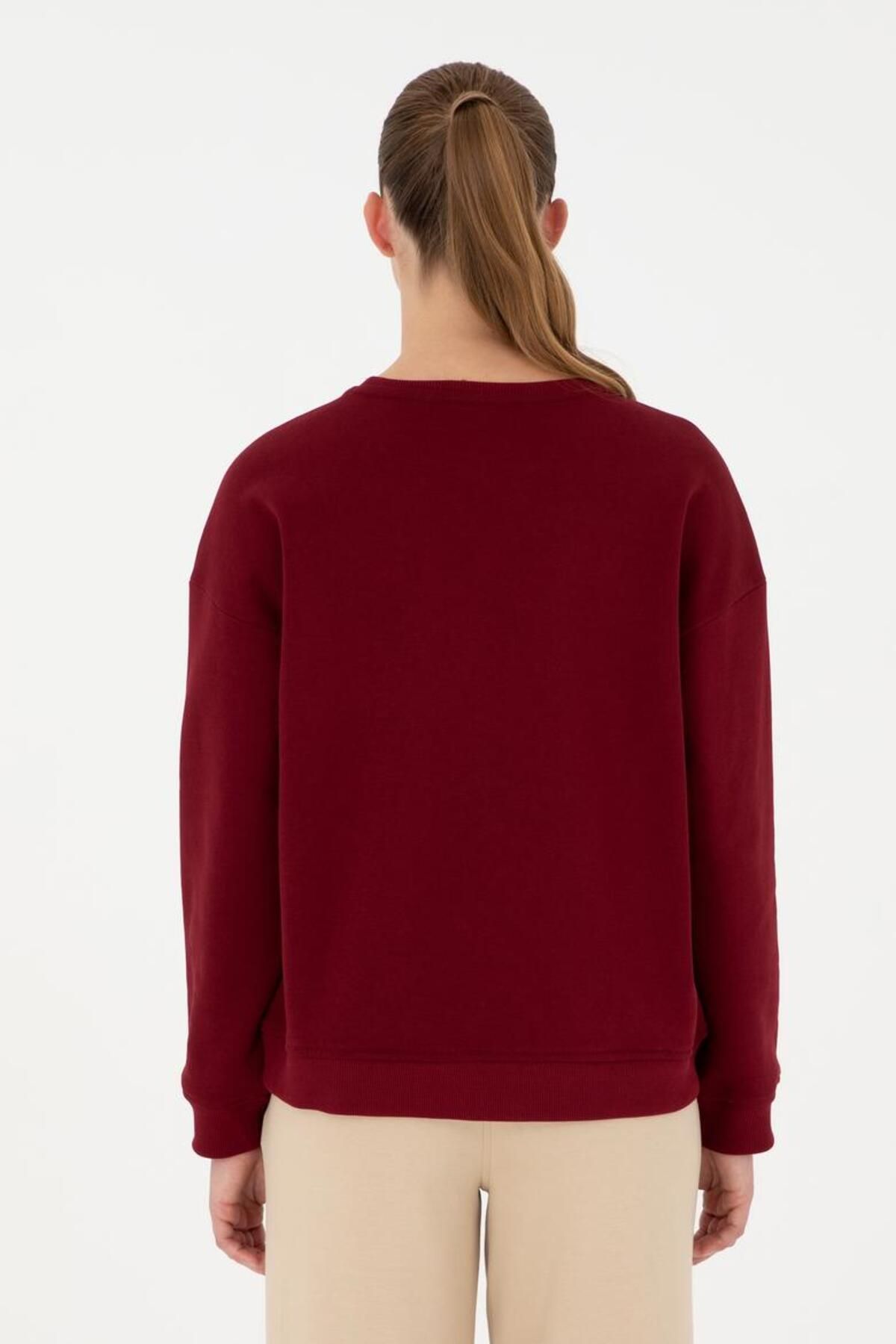 Oversize Bisiklet Yaka Sweatshirt