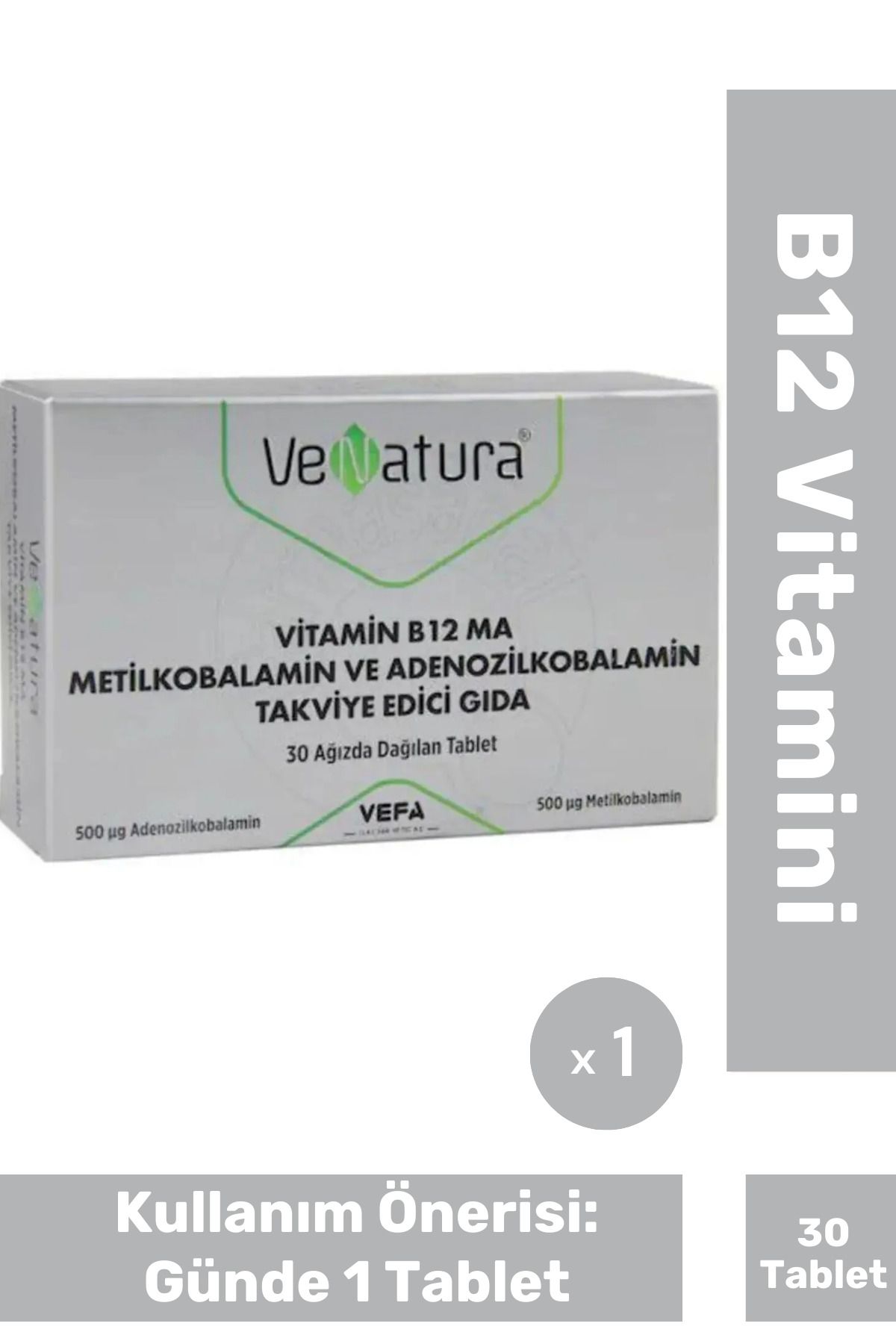 Fit1001 VeNatura Vitamin B12MA Metilkobalamin...