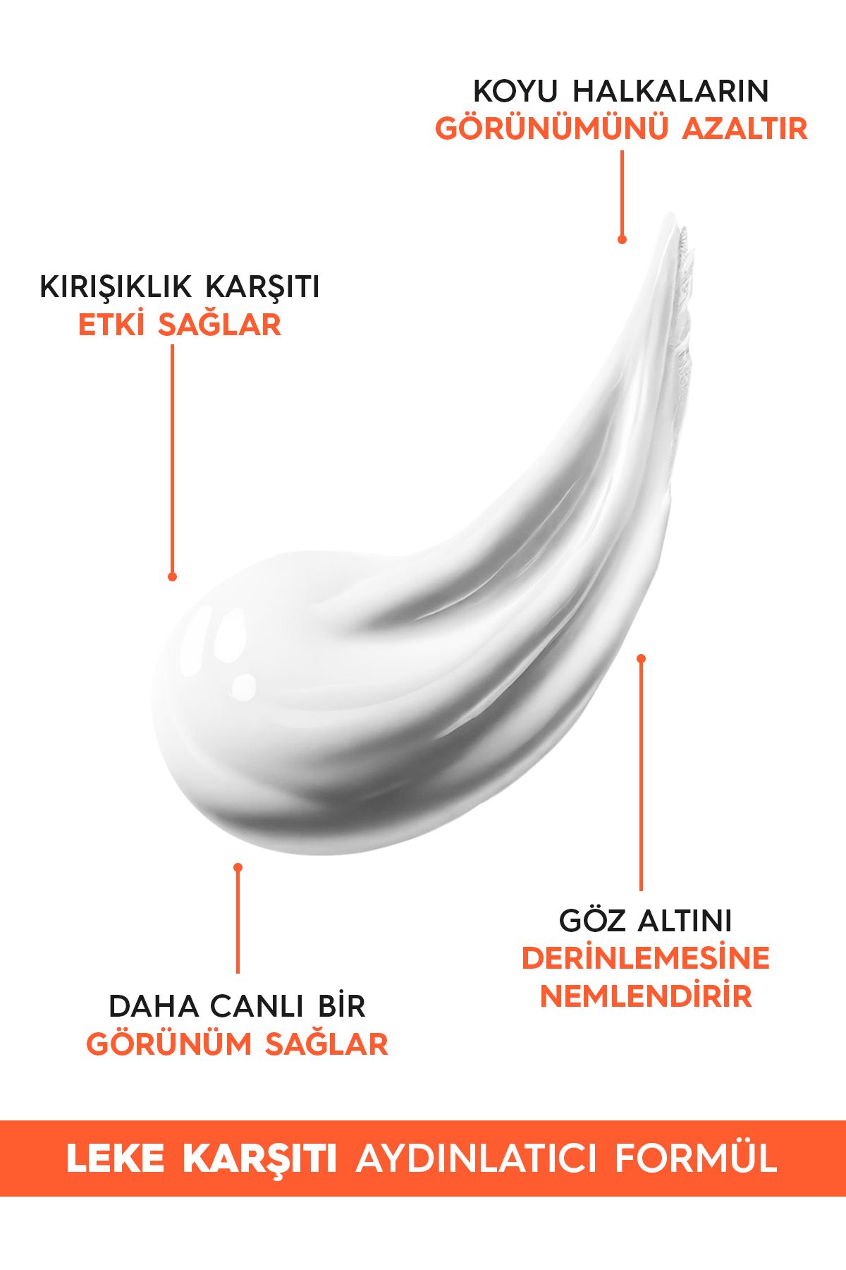 Torbalanma Koyu Halka Karşıtı Aydınlatıcı Vitamin C & Peptit Göz Kremi 15 ml