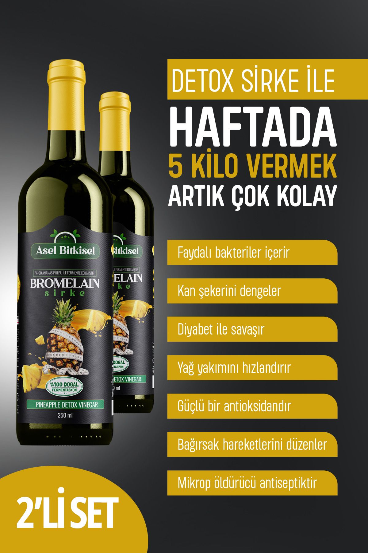 ASEL BİTKİSEL Tok TutmaZayıflama Detox Form S...