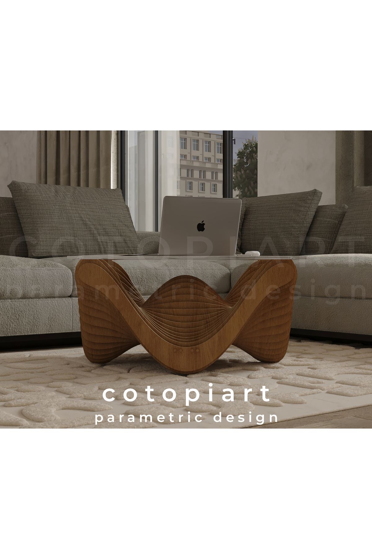 Nereid wave coffee table & Orta sehpa