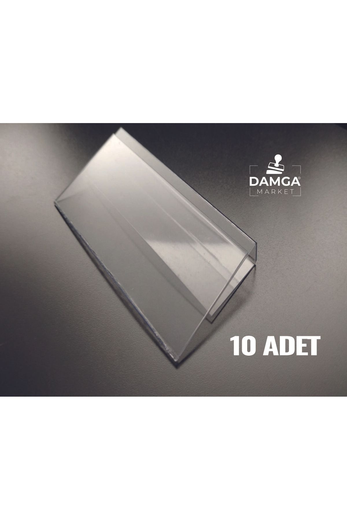 DamgaMarket PVC 10 Adet 4x8cm Rafönü Askılı F...