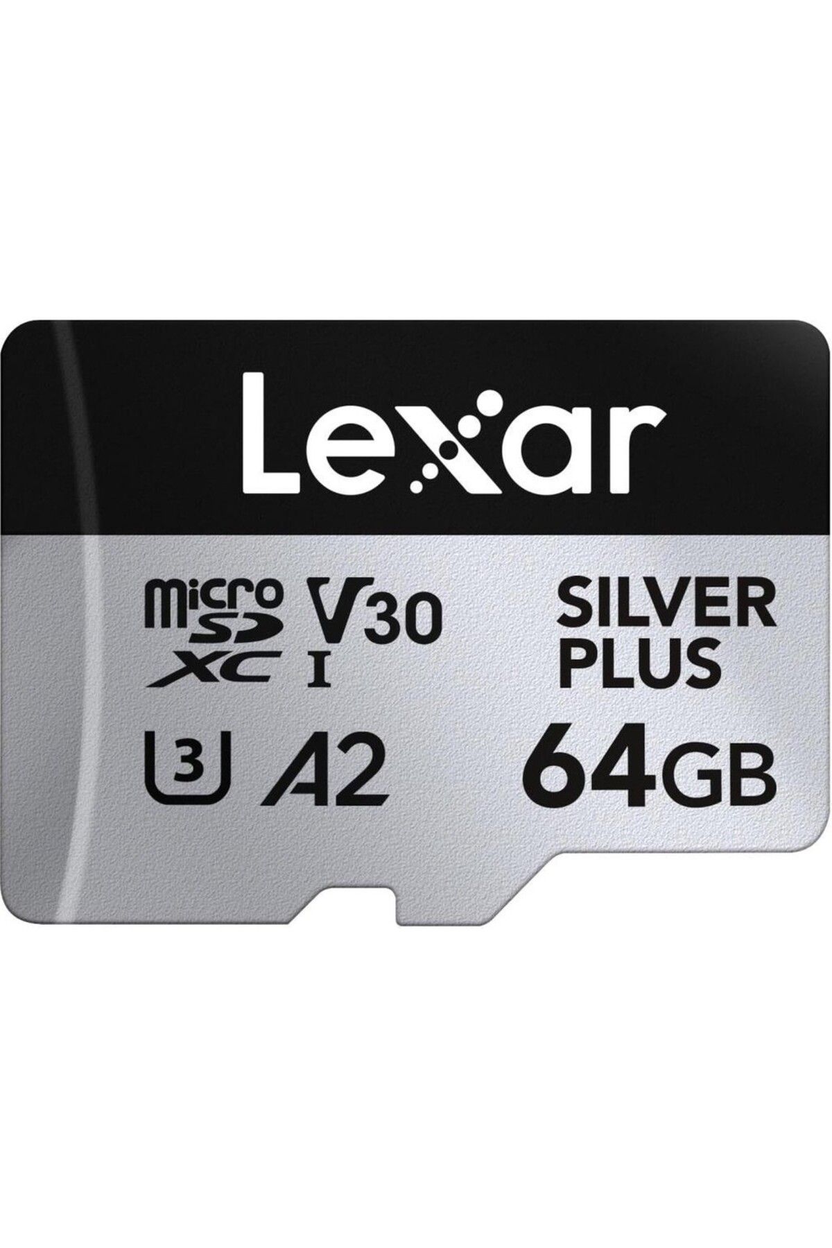 64GB Silver Plus 205mb 4K V30 UHSI Micro SD Hafıza Kartı