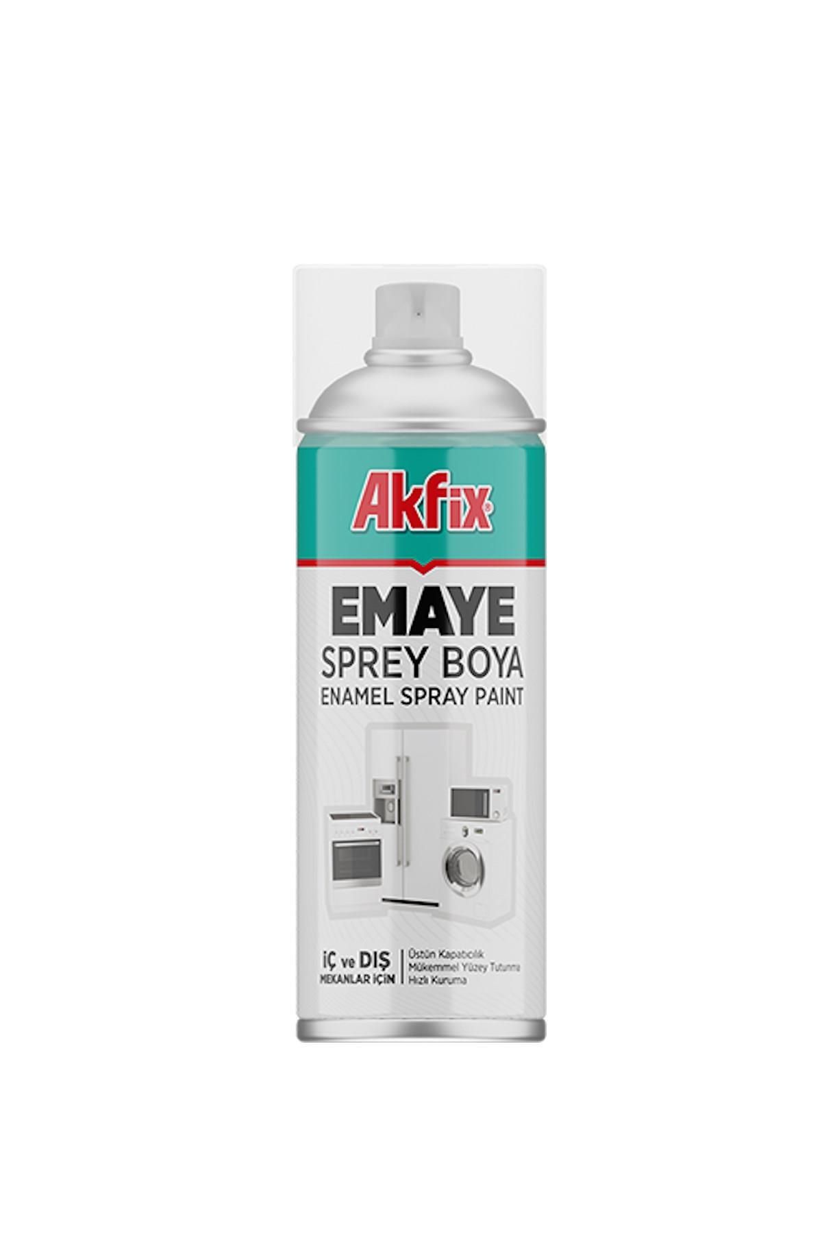 Akfix Enamel Emaye Sprey Boya400 ml. Beyaz