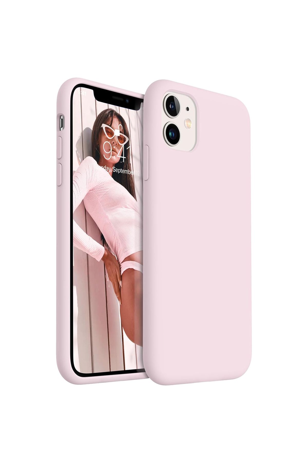 Merwish Apple Iphone 11Uyumlu Içi Kadife Logo...