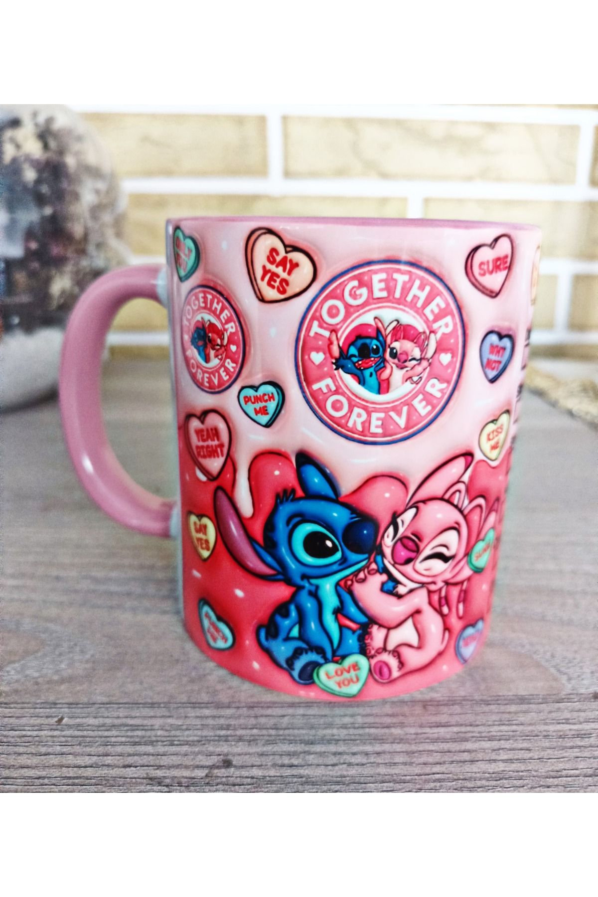 Mugs and love Stitch sonsuzakadar beraber bas...