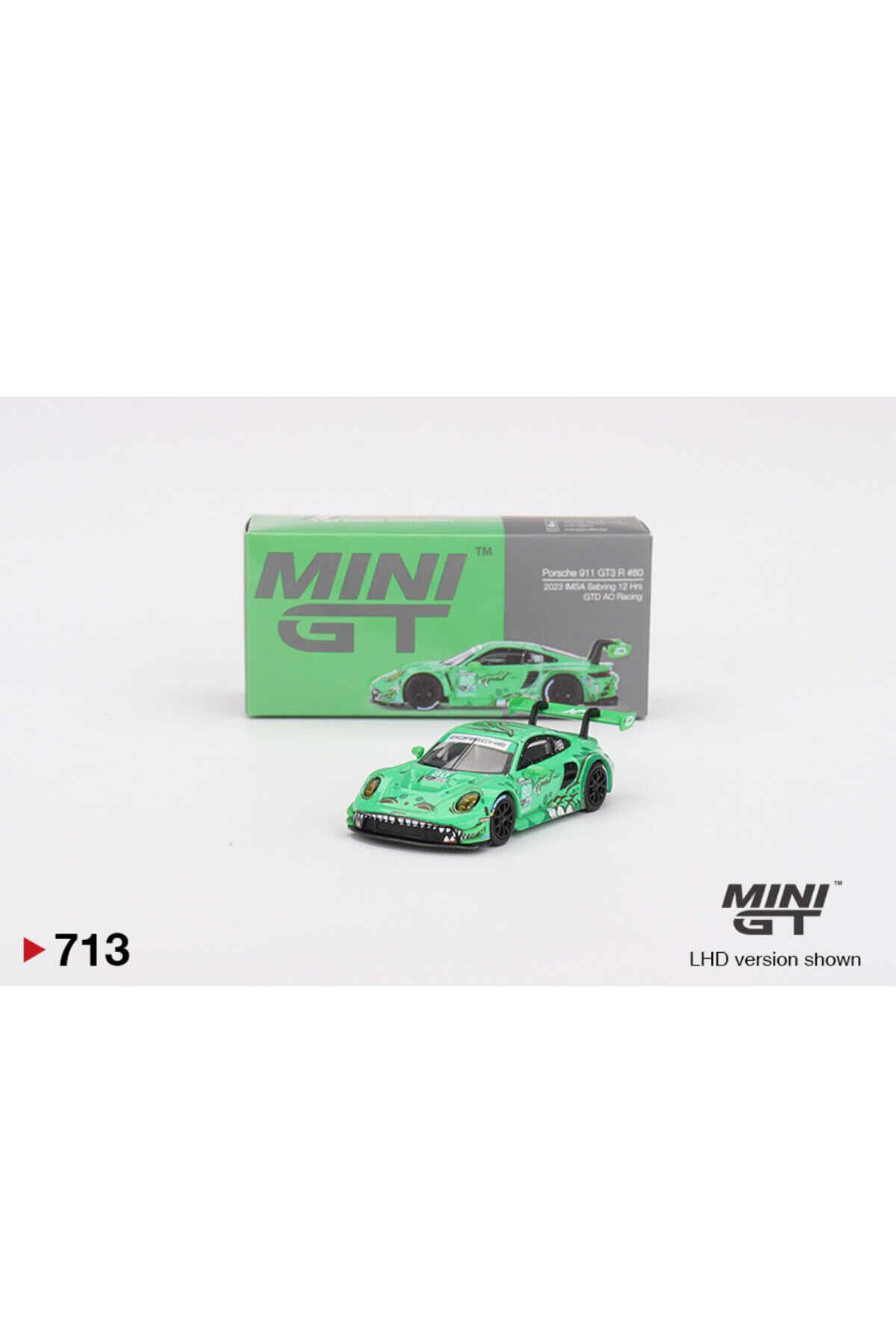 1/64 Porsche 911 GT3 R #80 GTD AO Racing 2023 IMSA Sebring 12 Hrs