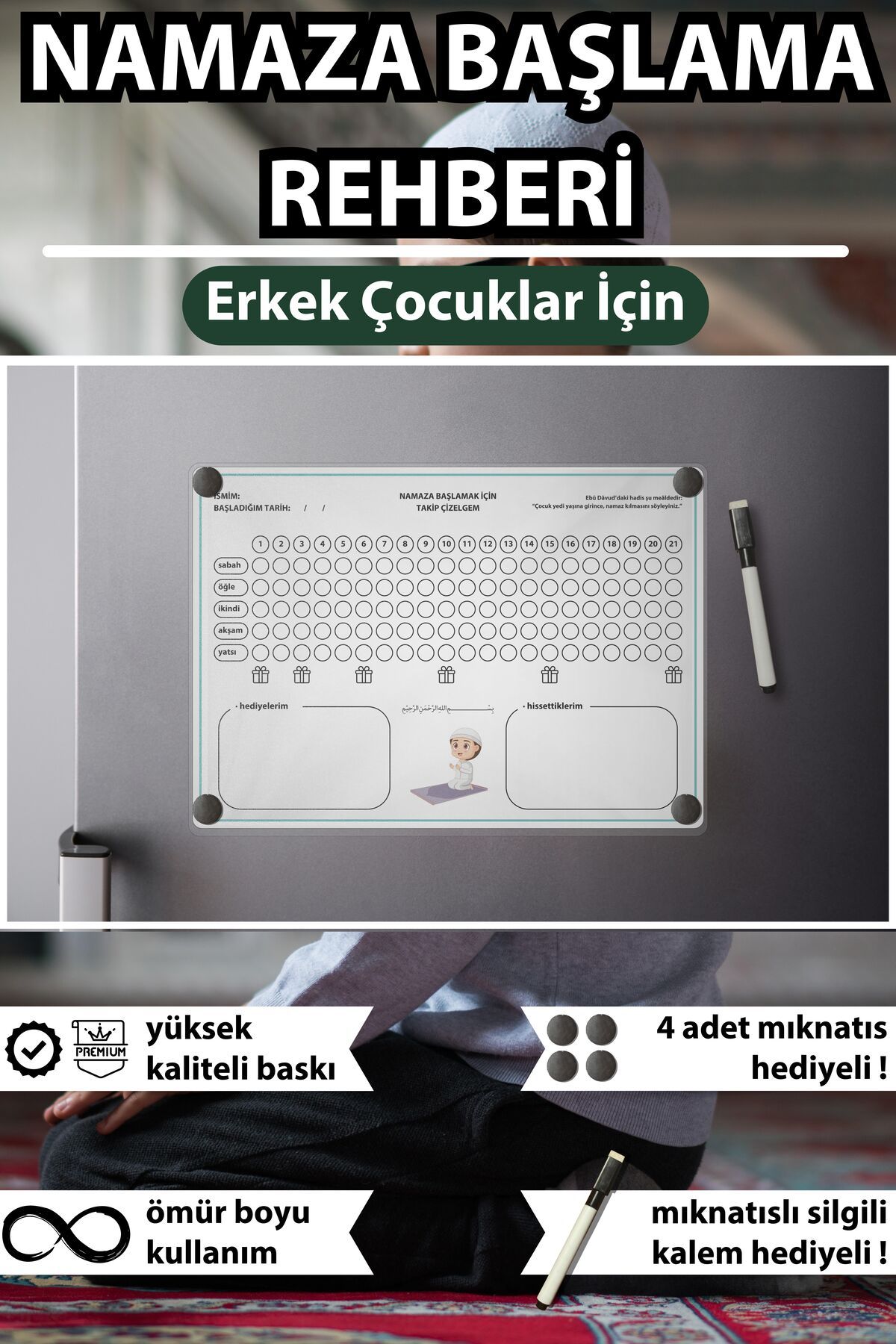 caps Erkek Çocuklar İçinNamaza Başlama Rehber...