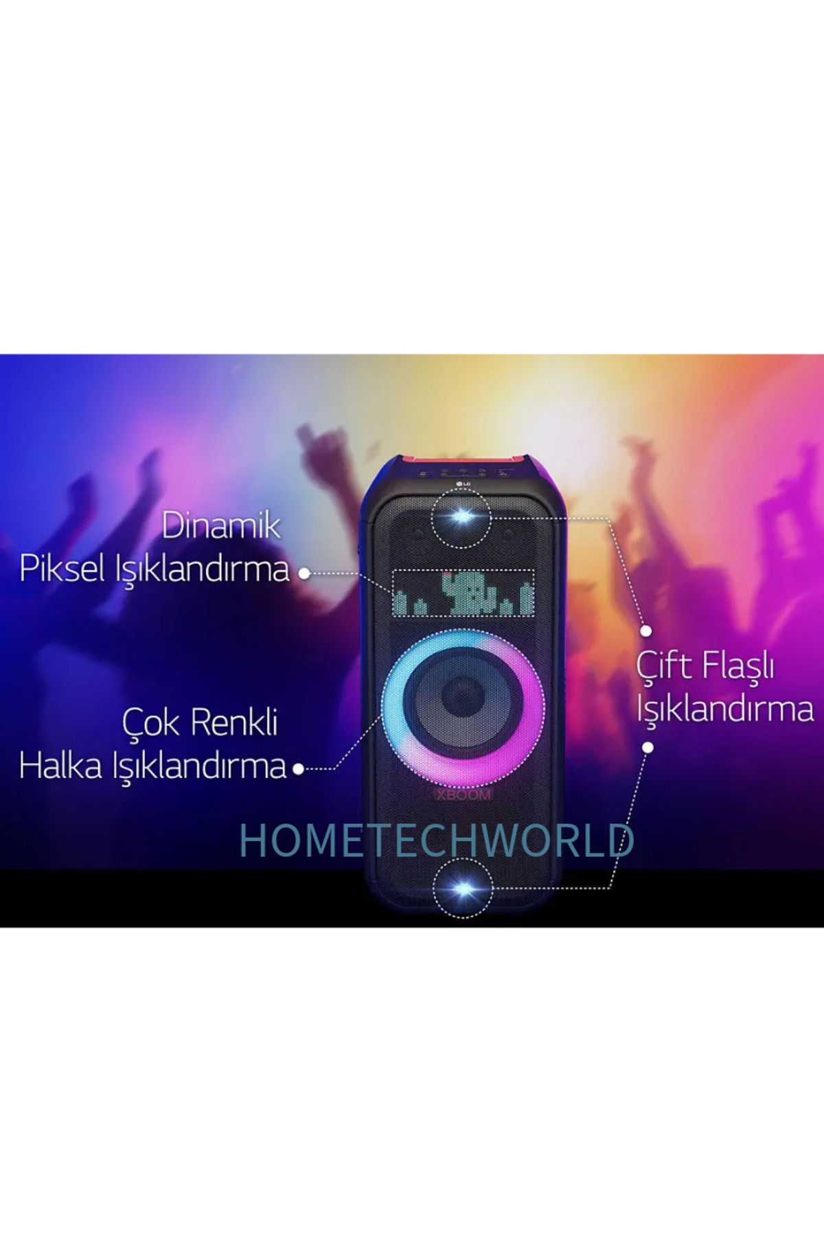 250W Parti Hoparlörü eğlencenin  doruğa ulaştığı anlarda XBOOM  Bluetooth Hoparlör HOMETECHWORLD