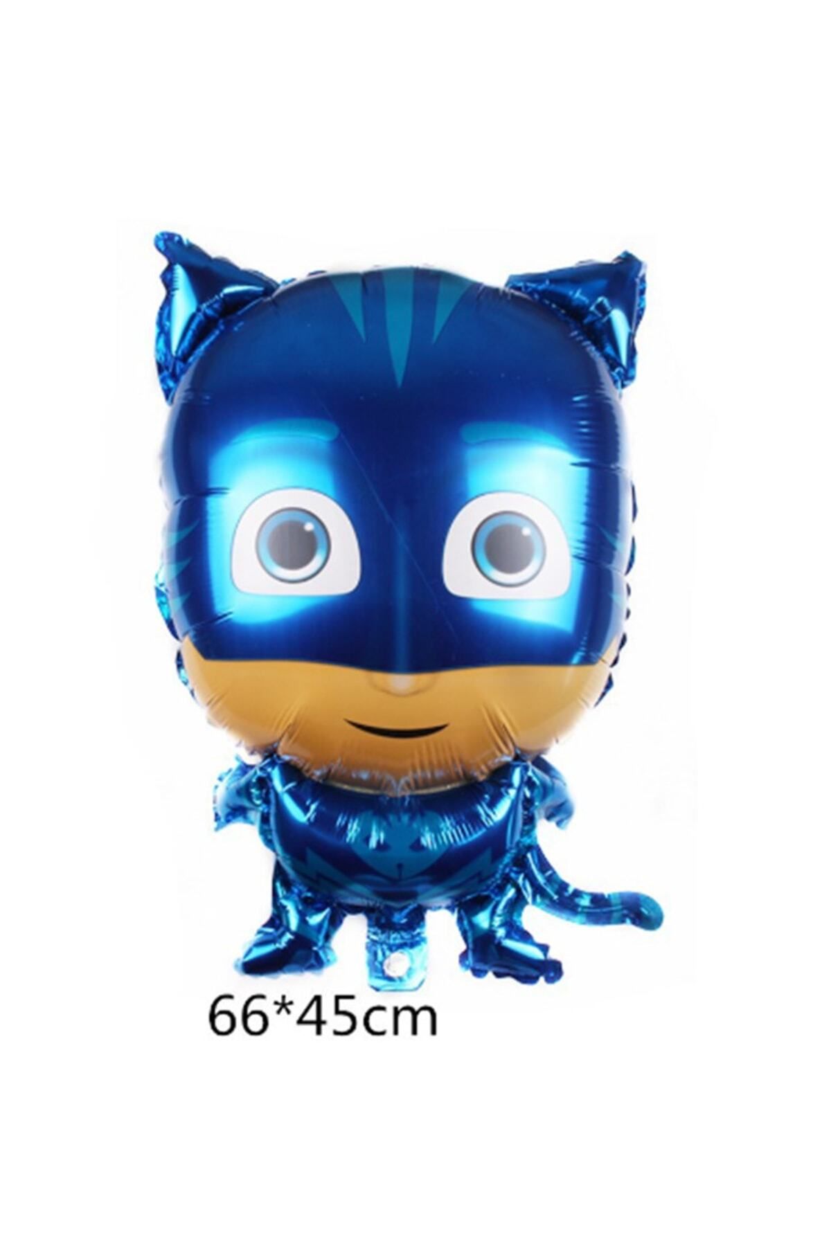 Pijamaskeliler 8 Yaş Balon Seti Pjmasks Konsept Helyum Balon Set Pijamaskeli Doğum Günü Set