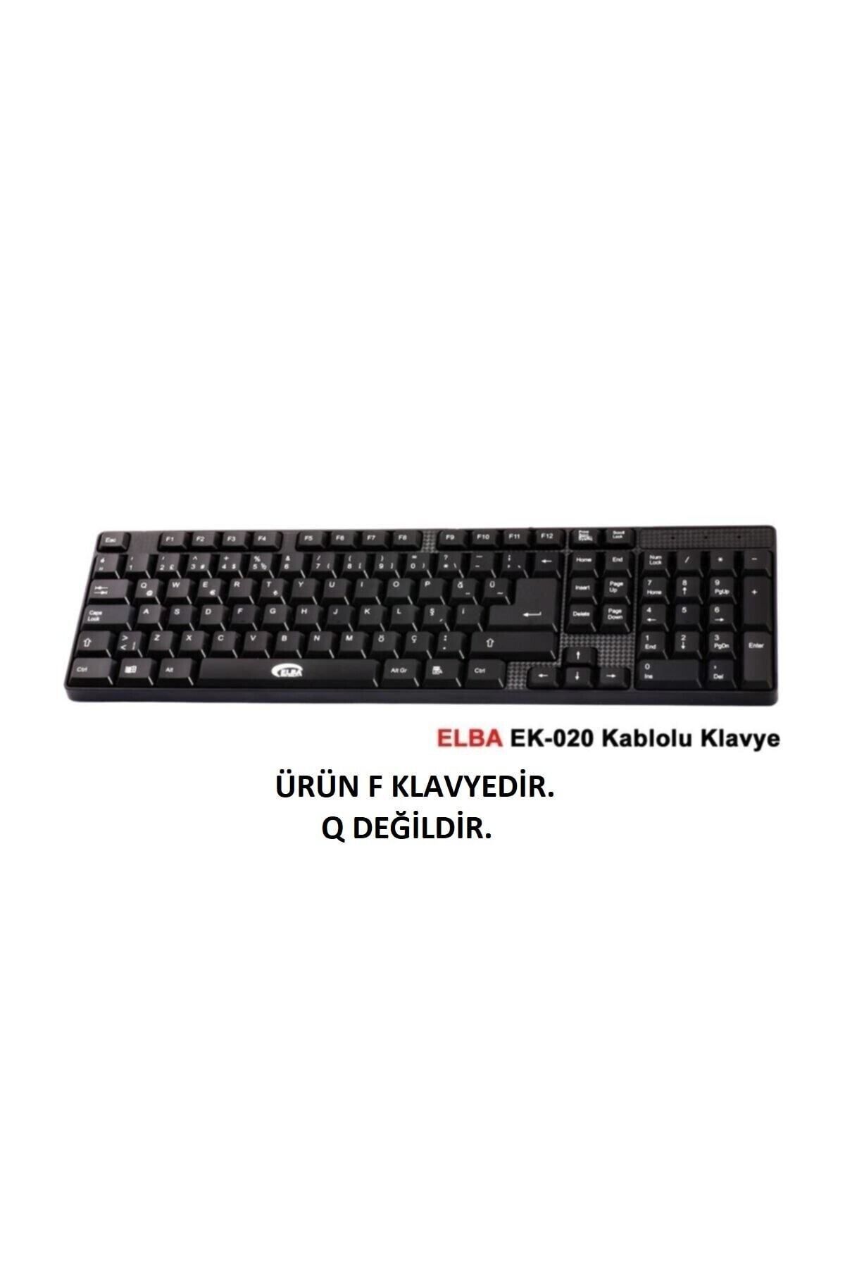 ELBA Ek-020 F Usb SiyahTürkçe Standart Klavye