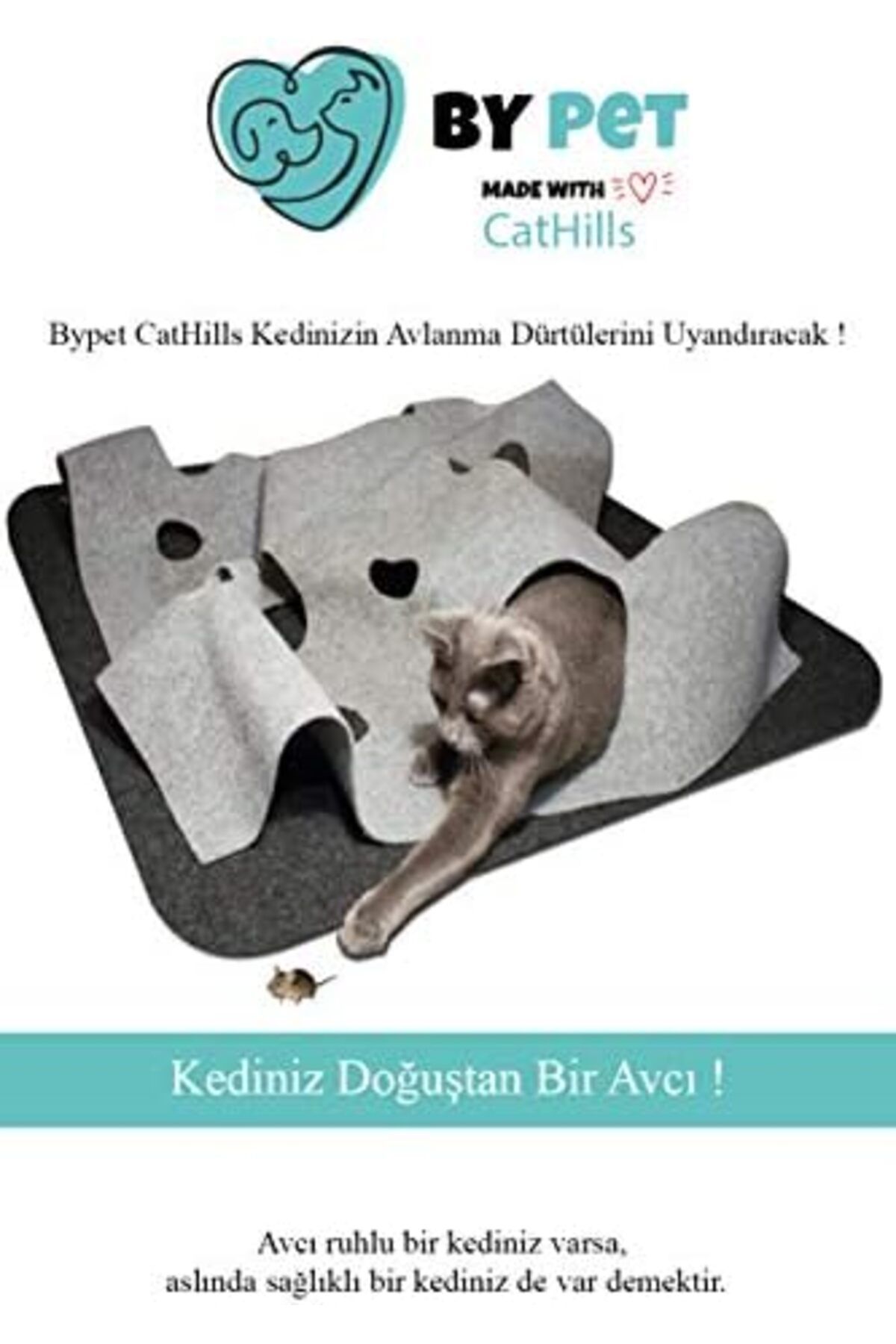 Bypet CatHills İnteraktif Kedi Tepeleri Oyun Alanı ve Saklanma Tüneli