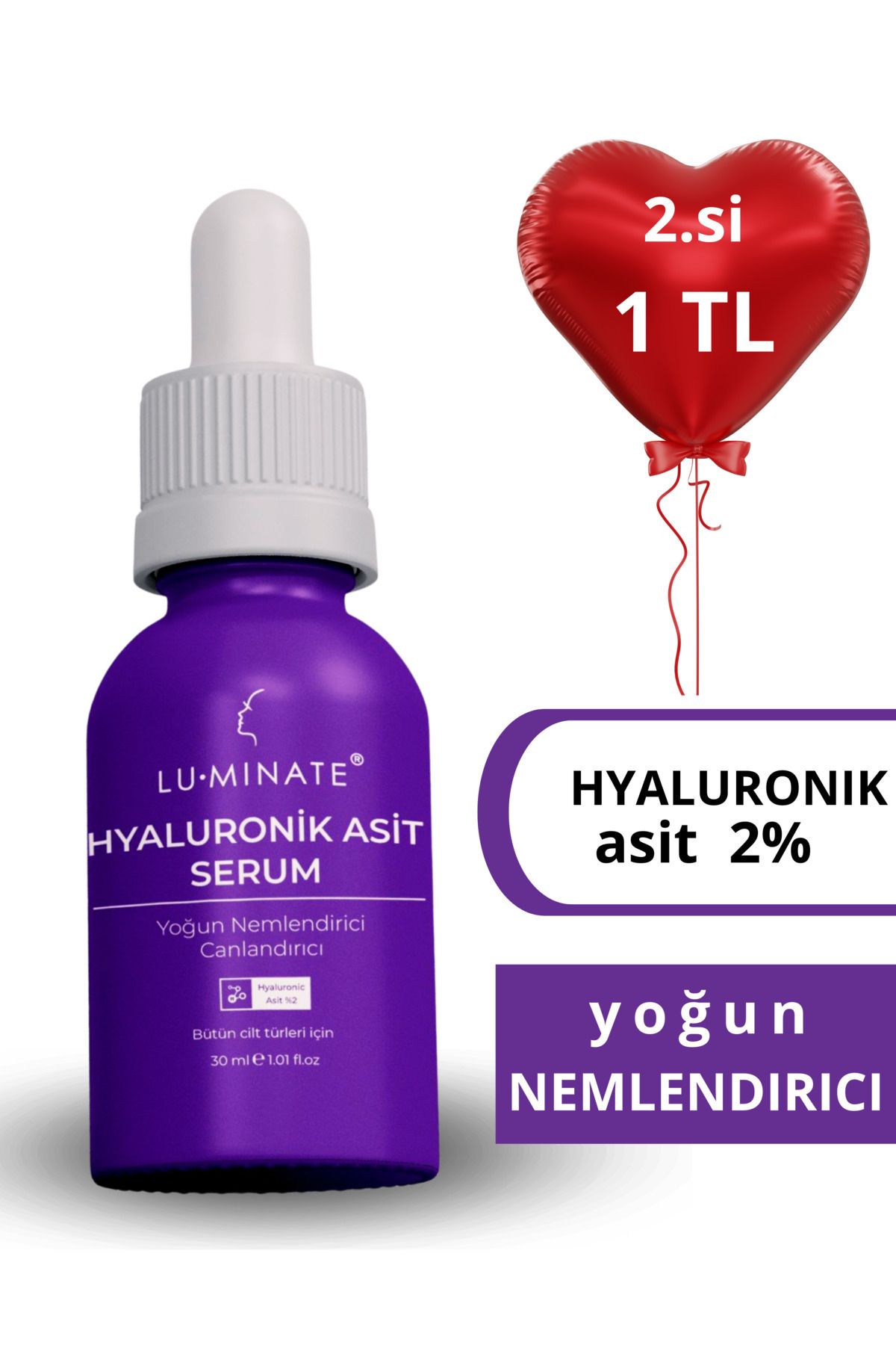 LuminateSerum HyaluronikAsit 2% Yoğun Nemlend...