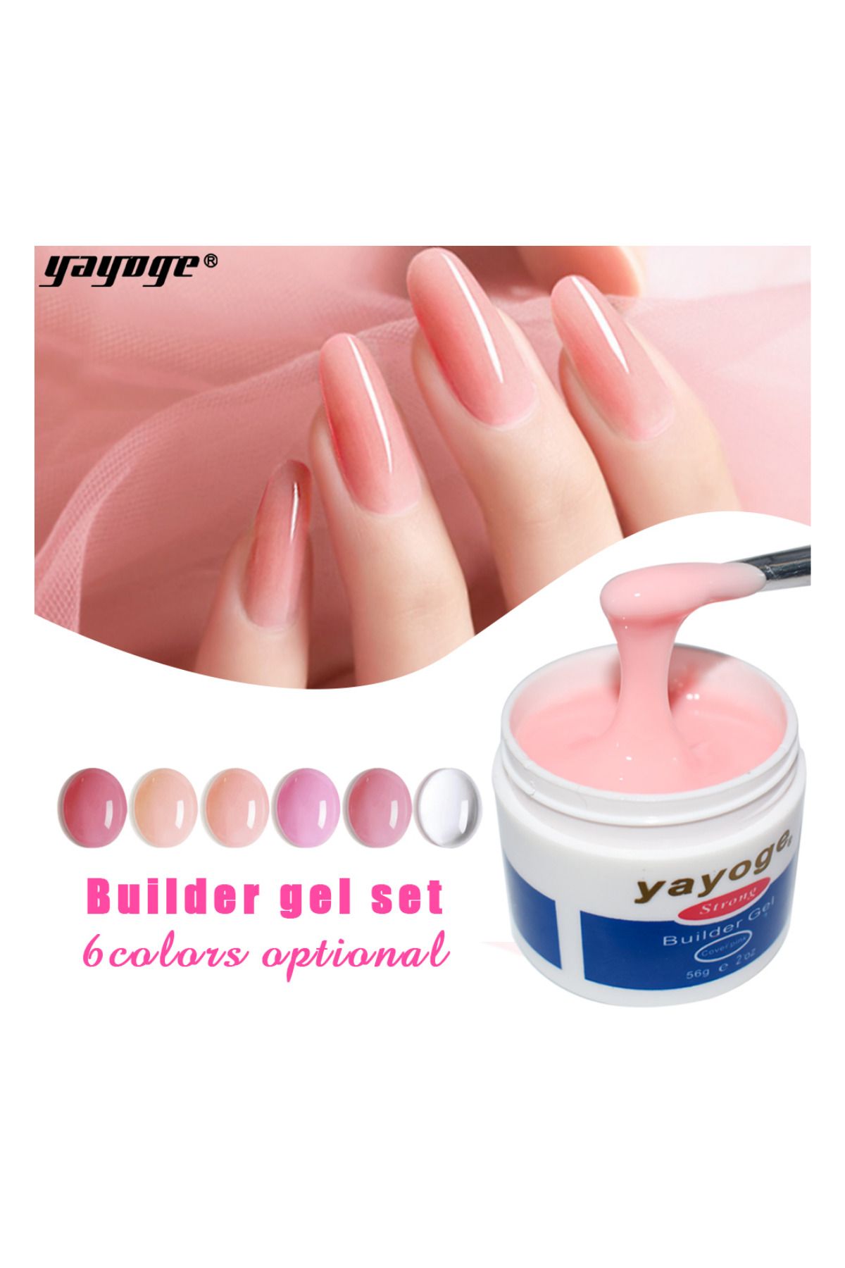 56 Gr Builder Gel Uv Jel -cover Pink