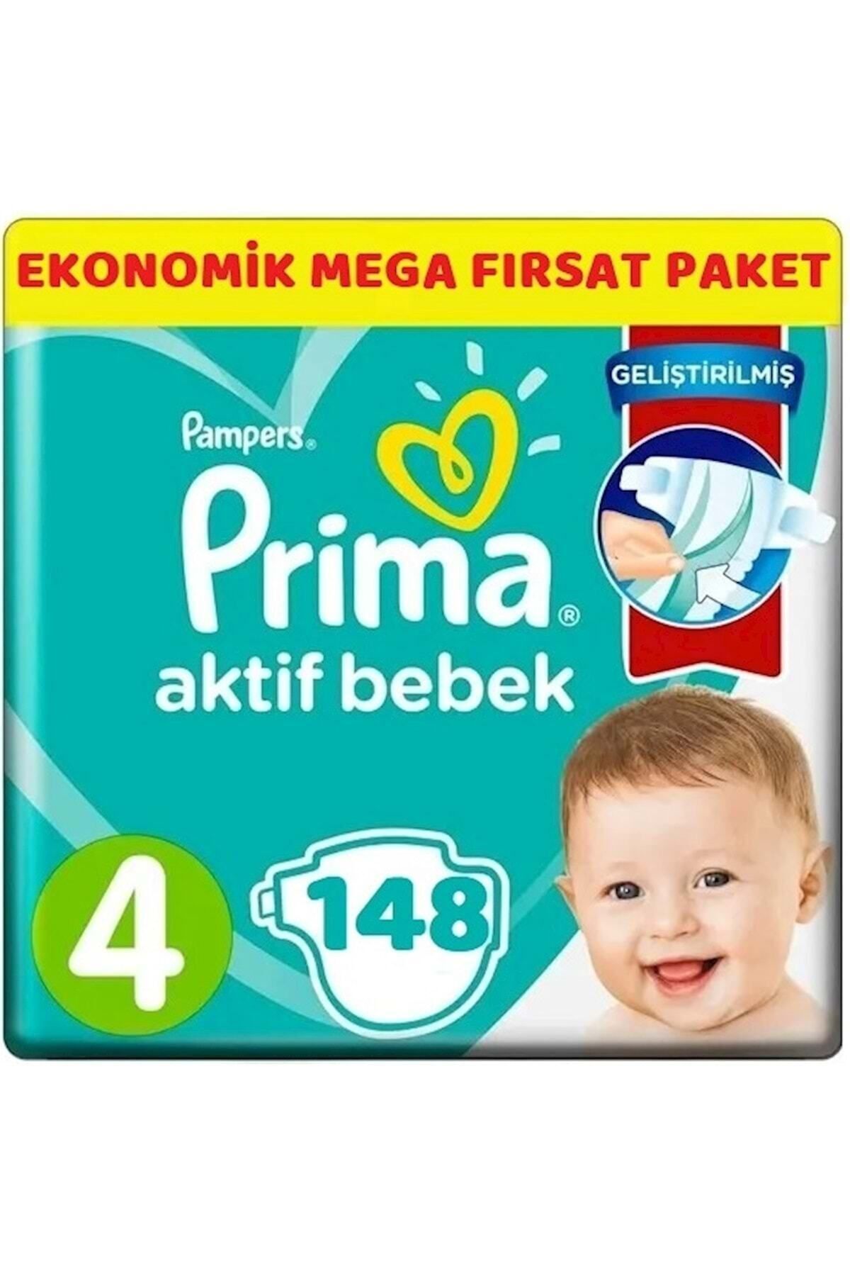 Prima Bebek Bezi Beden:4(9-14kg) Maxi 148 Ade...