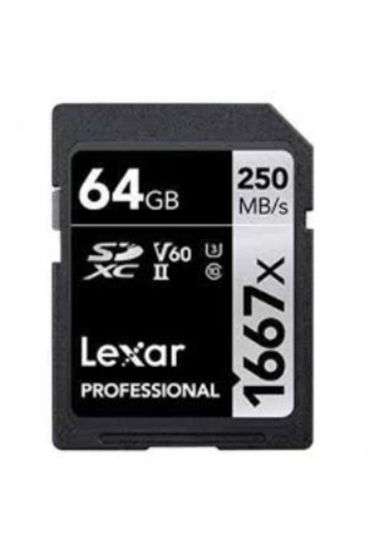 Lexar 64gb 1667x Sd Uhsı V60250mb/s Hafıza Ka...