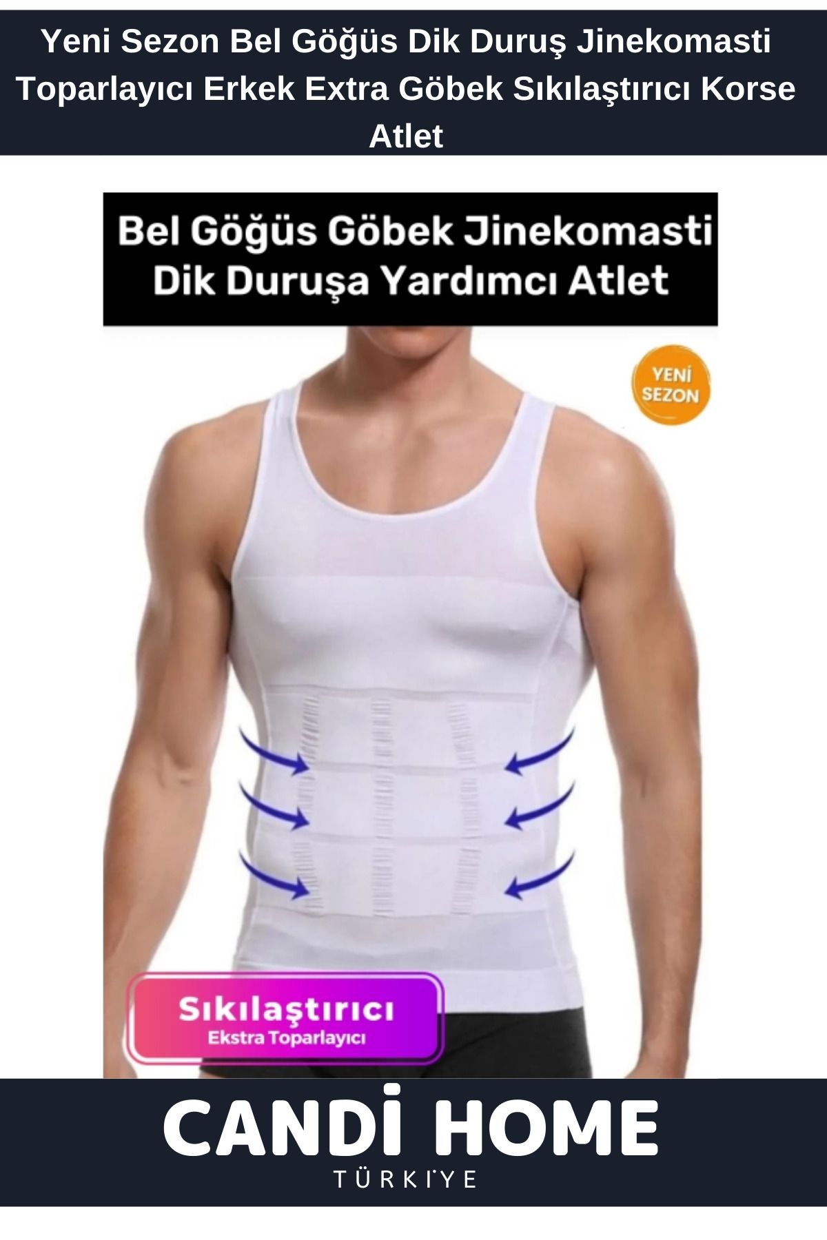 HOBİ CONDİ Dik DuruşJinekomasti Bel Göğüs Top...