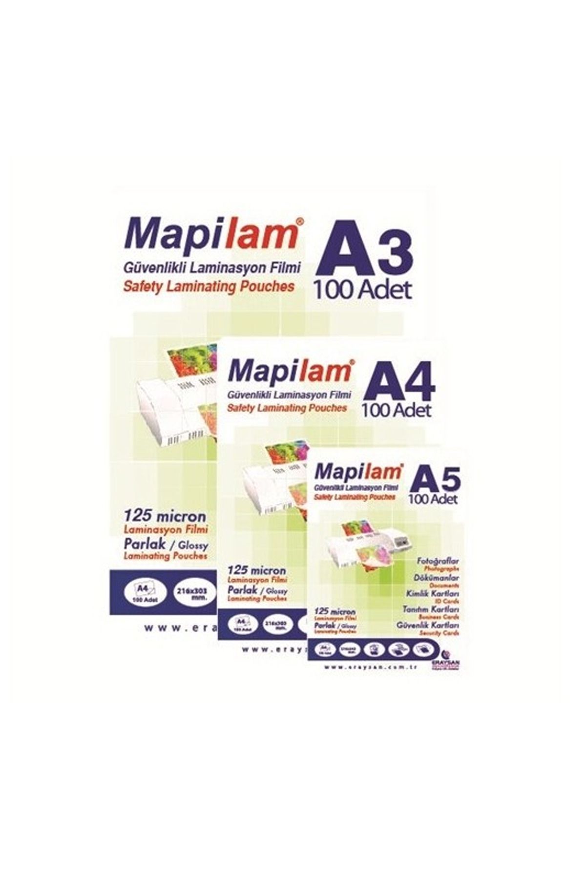 Mapi Mapilam 125 Mic A4 Parlak Laminasyon Filmi 100'lü - LKM2355-9794