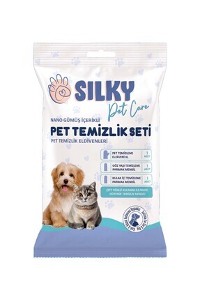 - Kedi Ve Köpekler Için 3'lü Kulak / Burun / Pati / Makat Vb. Temizleme Mendil Seti Image 0