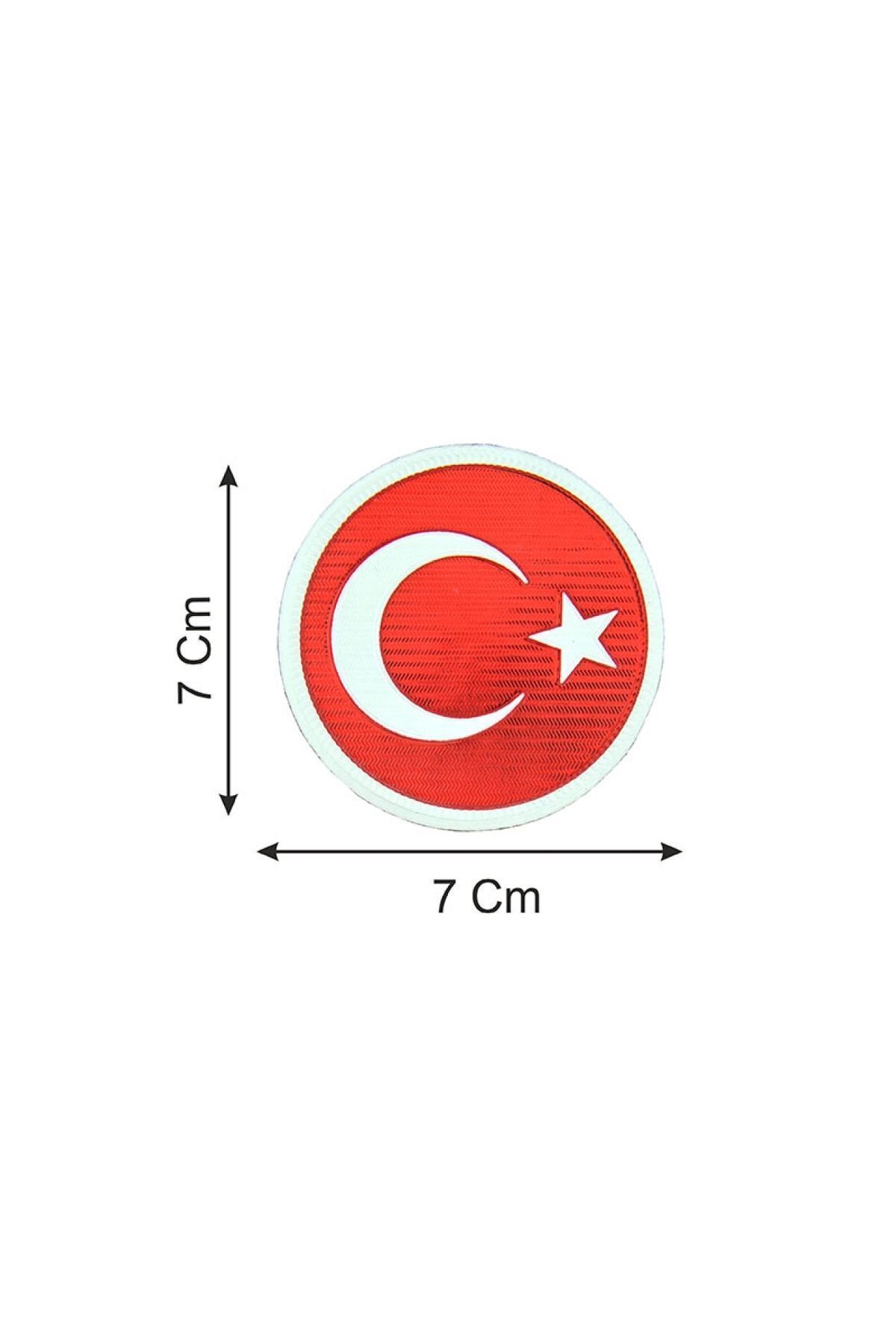 Türk Bayrağı Peç, Kırmızı Bayrak Patch, Cırtlı Peç