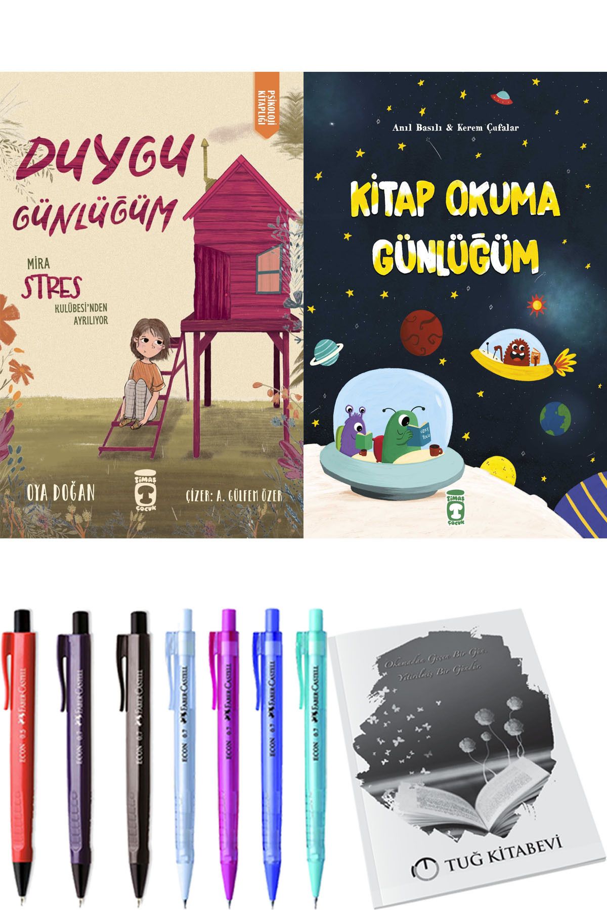 Timaş Çocuk Kitap OkumaGünlüğüm ve Mira Stres...