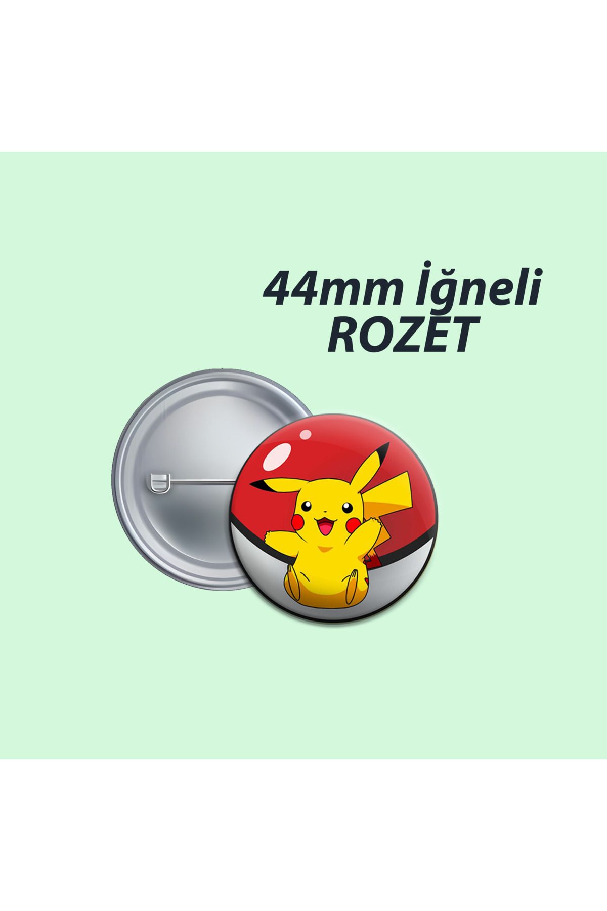 Nemika Pikachu Pokemon Anime44mm İğneli Buton...