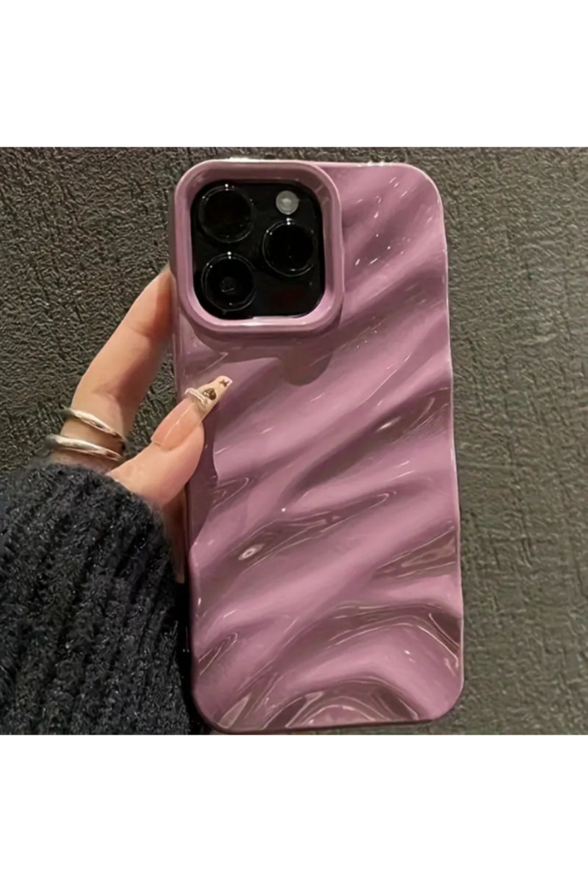 FlexiCase İphone 11 Uyumlu ÜçBoyutlu Su Dalga...