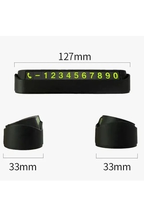 Aç Kapa Özellikli Araç Oto Park Telefon Numaratörü - Mıknatıslı Torpido Üstü Image 3