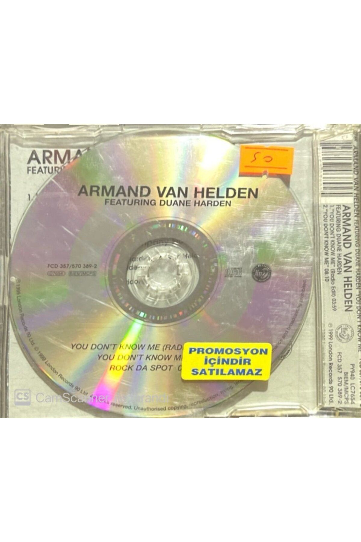 Armand Van Helden Featuring Duane Harden Maxi Single CD