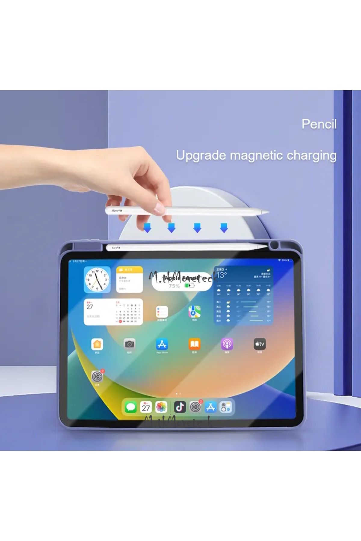 Huawei Matepad 11.5 / Air 11.5 Inç /11.5S Tablet Kılıf Katlanır Kalemlikli Standlı Akıllı Kapak