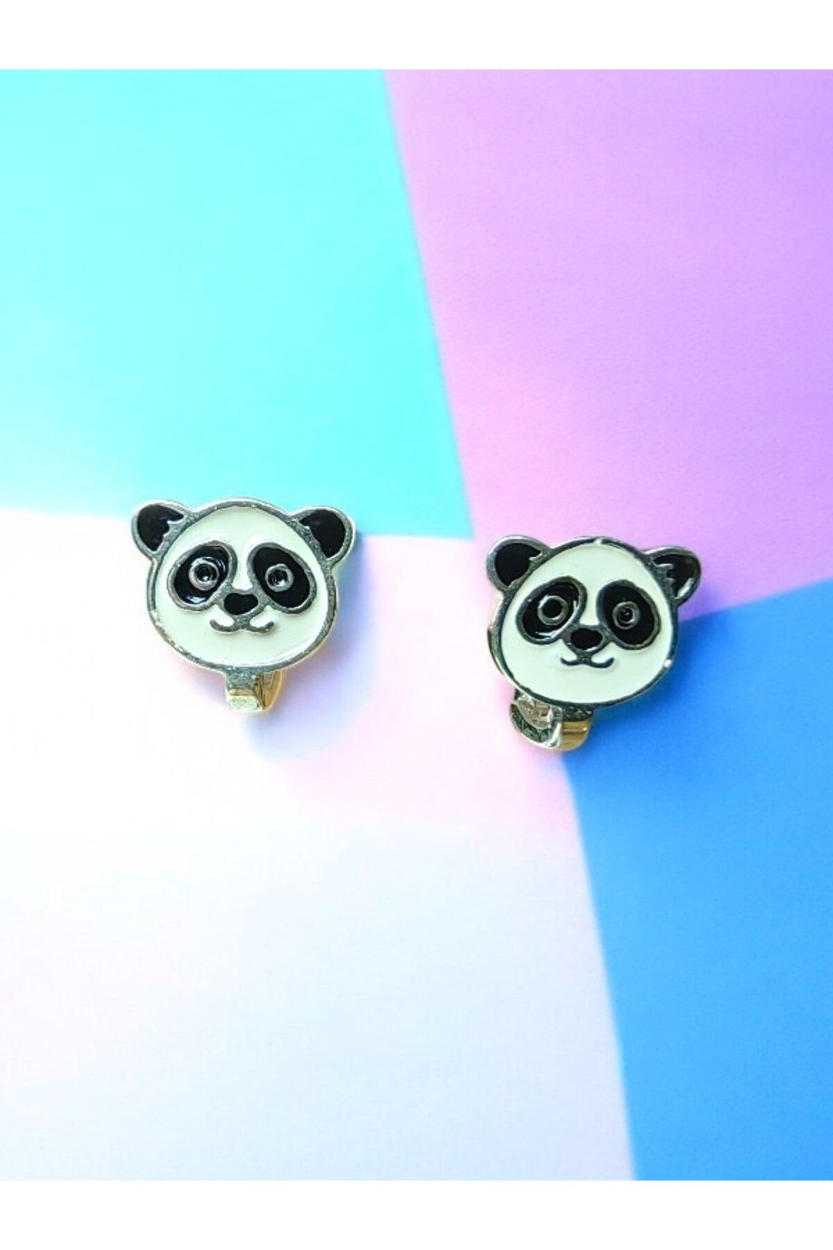 LITTLELUXE Panda Gümüş ÇocukKüpe, 925 Ayar Gü...