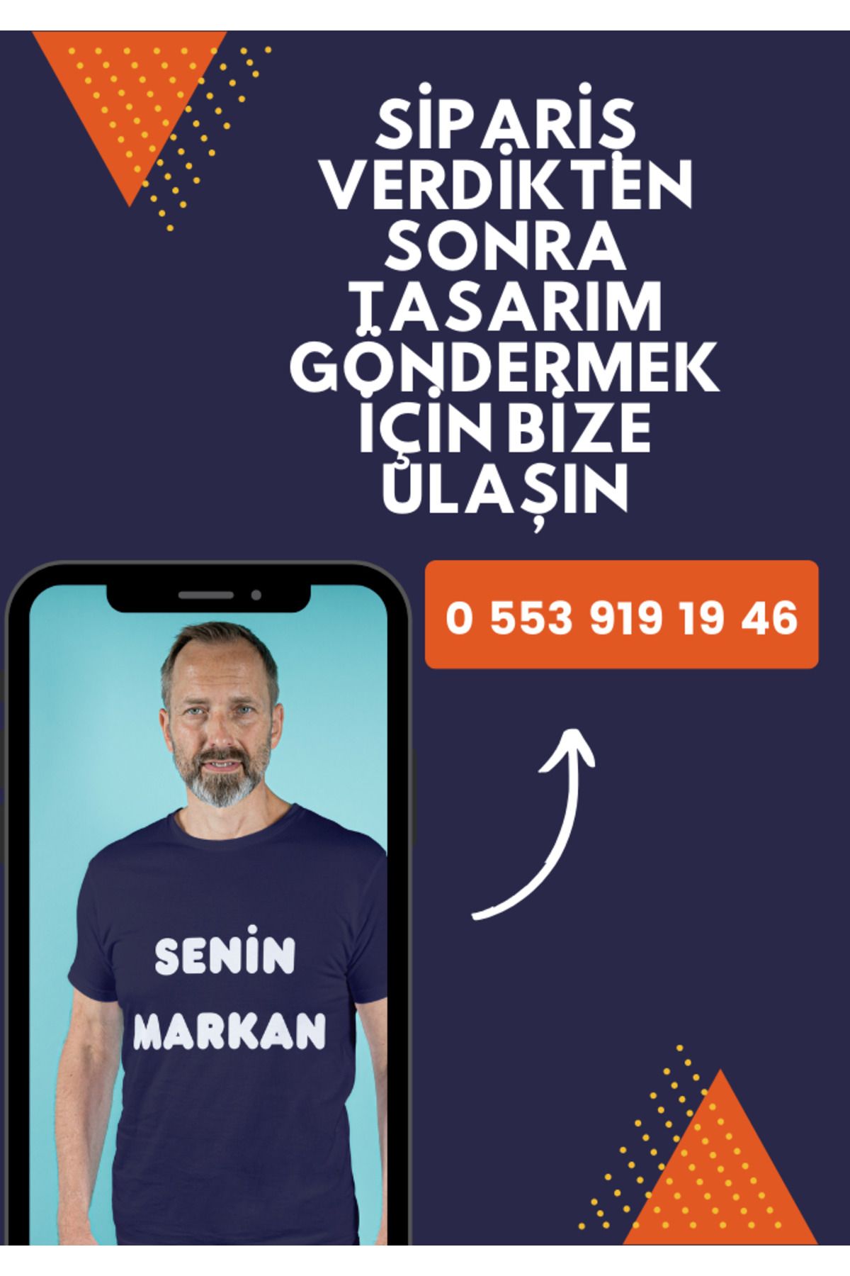 Kişiye Özel Baskılı, Personele Özel Tshirt, Markana Özel %100 Pamuklu Kısa Kol Tshirt