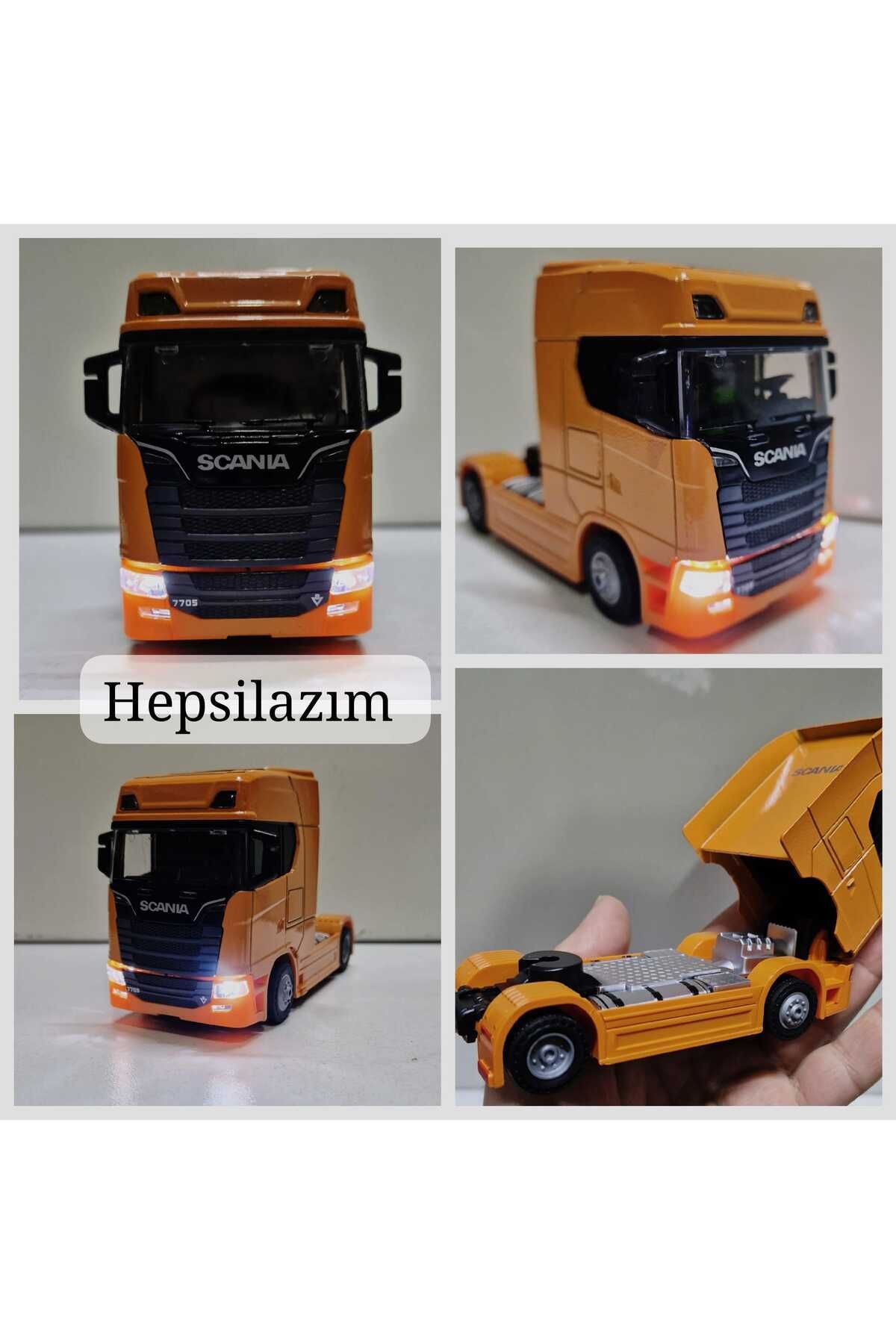 Scania Kafa Oyuncak Tır V8 R730 Taşıyıcı Scania Kupa S-770 Model Diecast 12 Cm Maket Koleksiyon