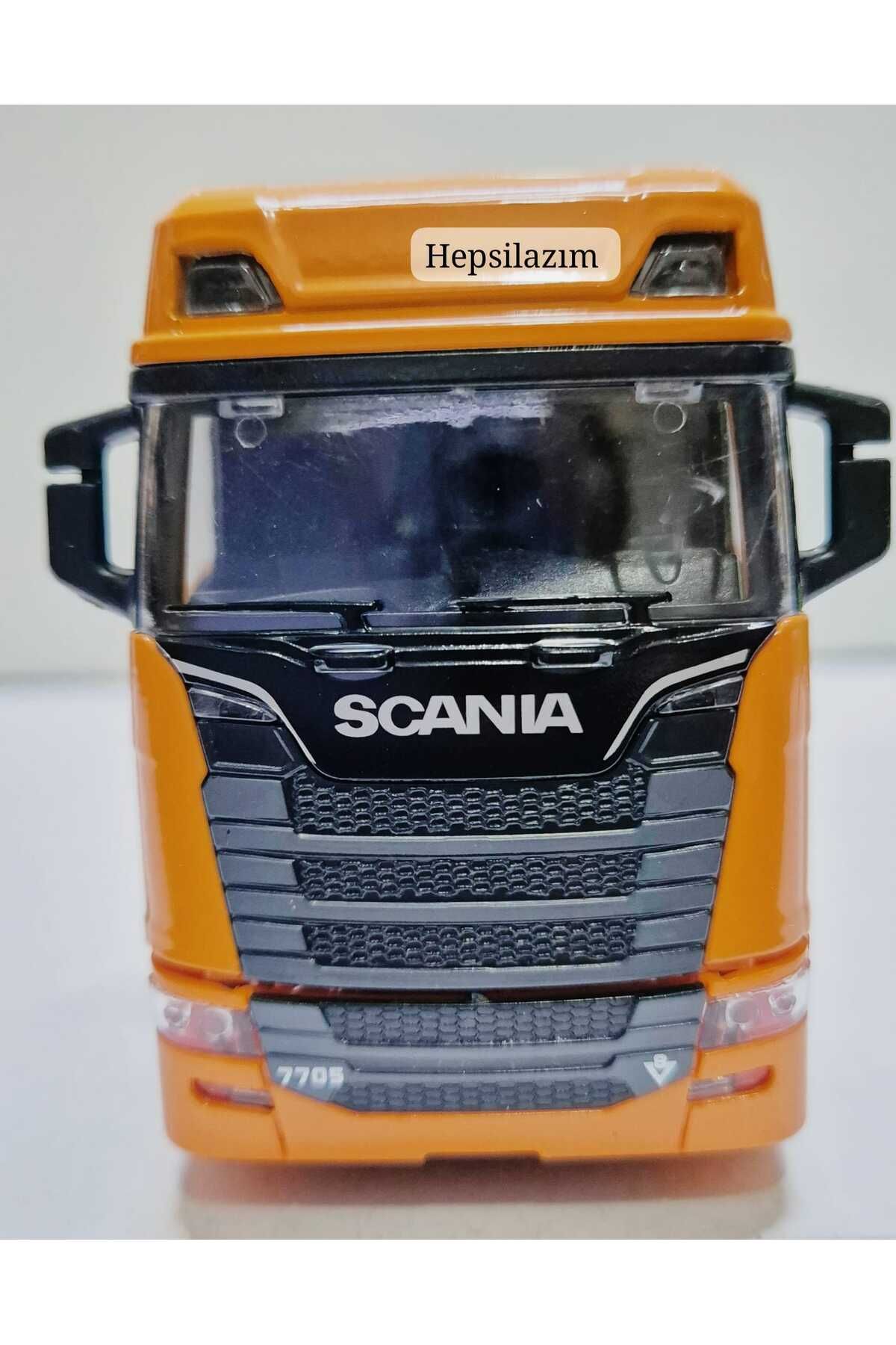 Scania Kafa Oyuncak Tır V8 R730 Taşıyıcı Scania Kupa S-770 Model Diecast 12 Cm Maket Koleksiyon