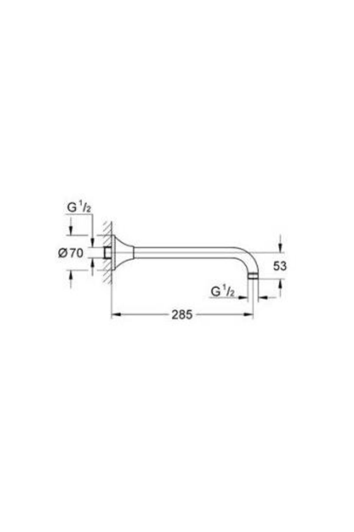 Rainshower® Grandera™ Tepe Duşu Dirseği 285 Mm - 27986000