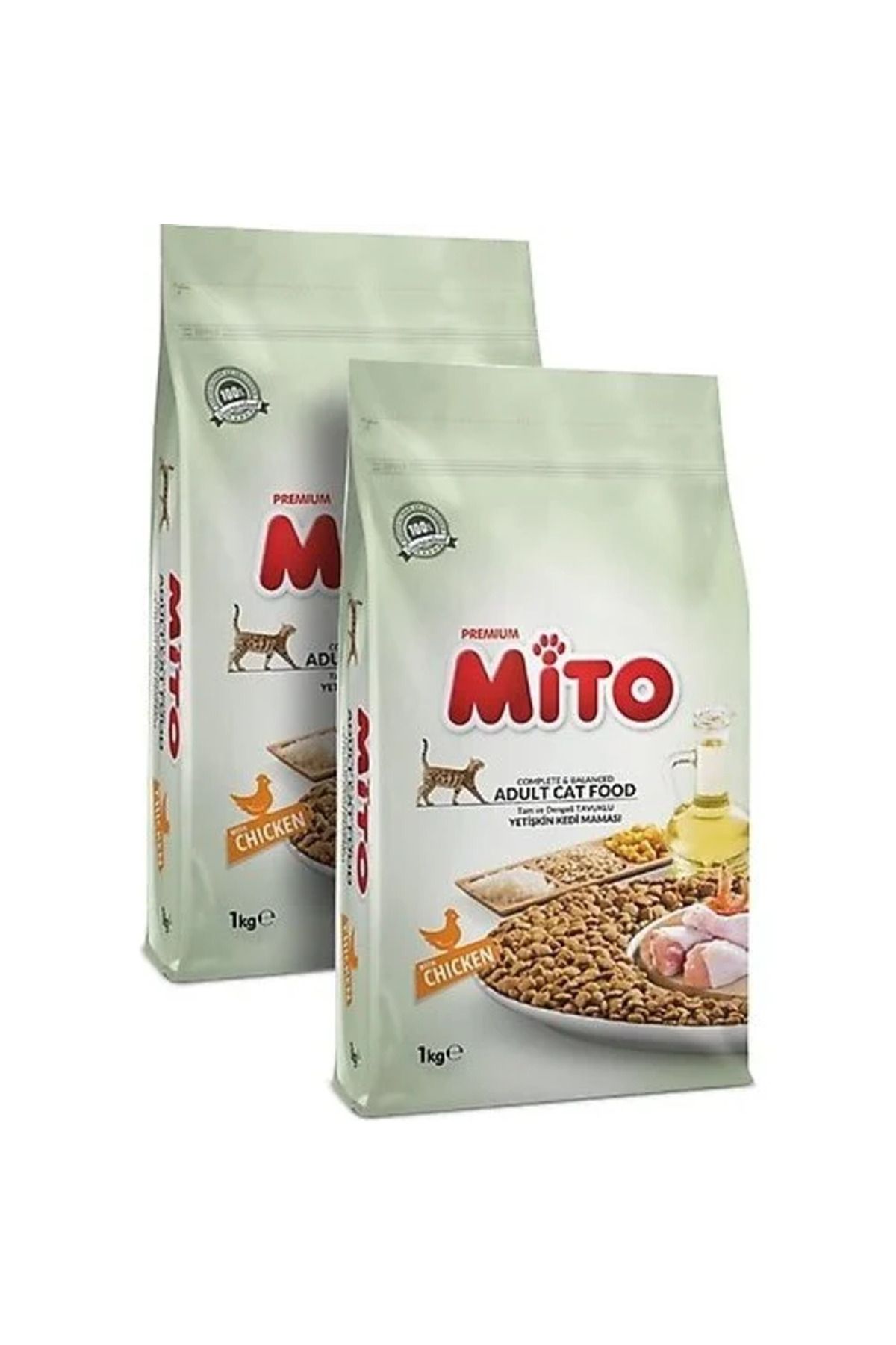 Mito Mix Adult Cat Tavuklu VeBalıklı Renkli T...