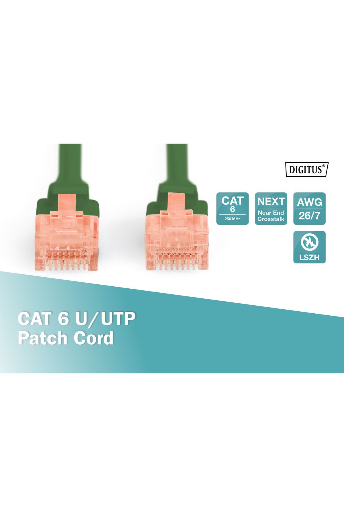 DK-1617-030/G (YEŞİL)  3 m. CAT 6 U/UTP DATA KABLOSU – LSZH