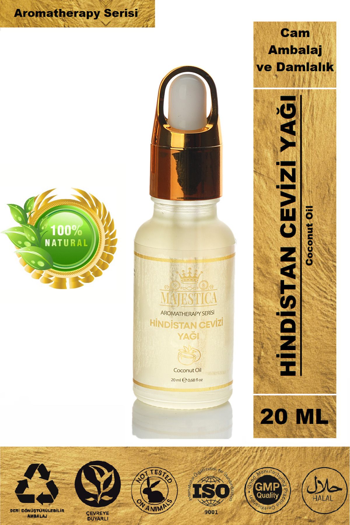 Majestica Hindistan CeviziYağı 20 ml %100 Saf...