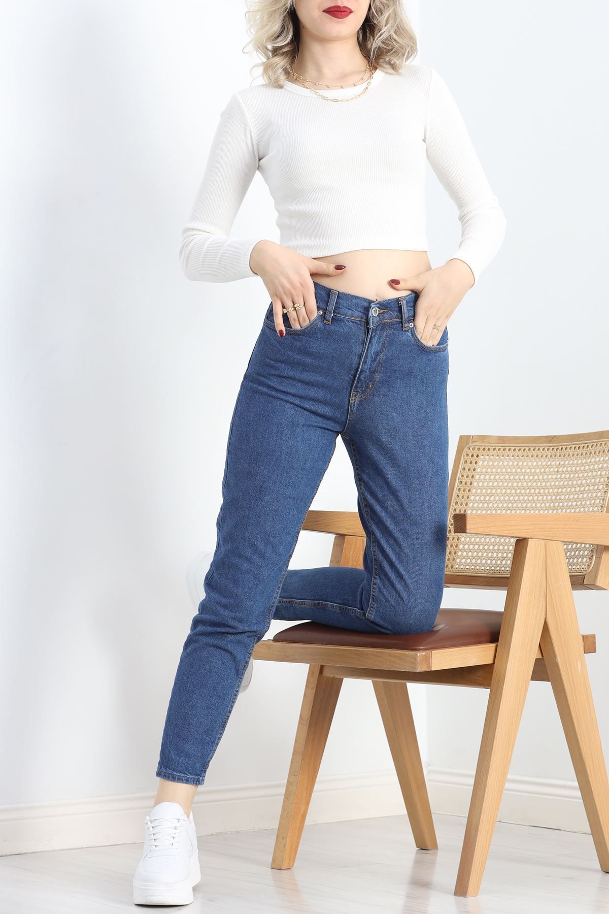 Mom Boyfriend Jeans Mavi1 - 20432.1778.