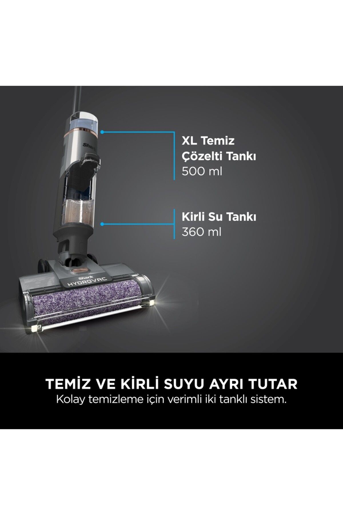 Hydrovac Pro Islak&kuru Şarjlı Silme ve Süpürme Makinesi Xl Shark Ninja