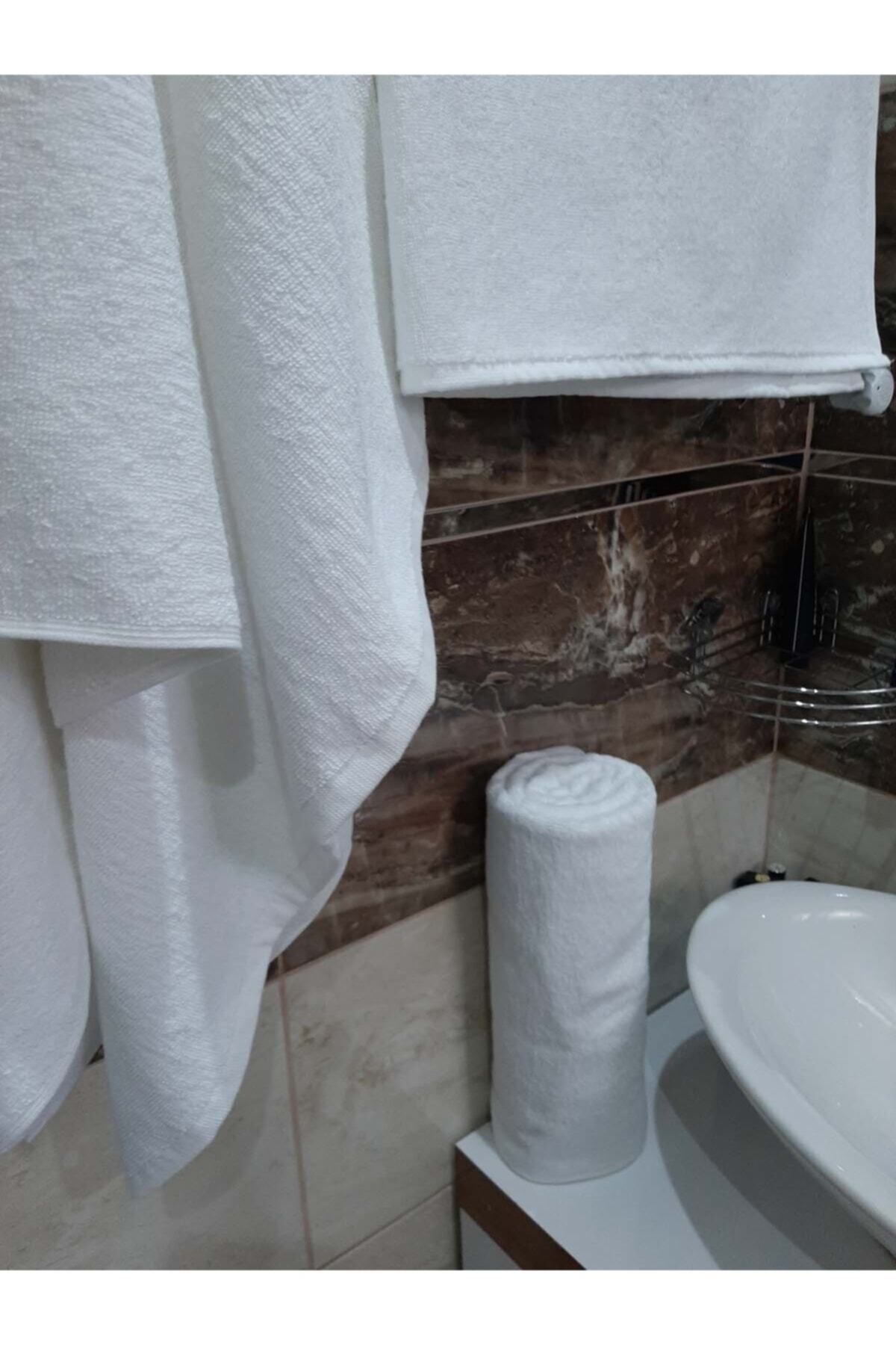 Otel Banyo Havlusu Büyük Boy Beyaz 90x145 Cm 6'lı