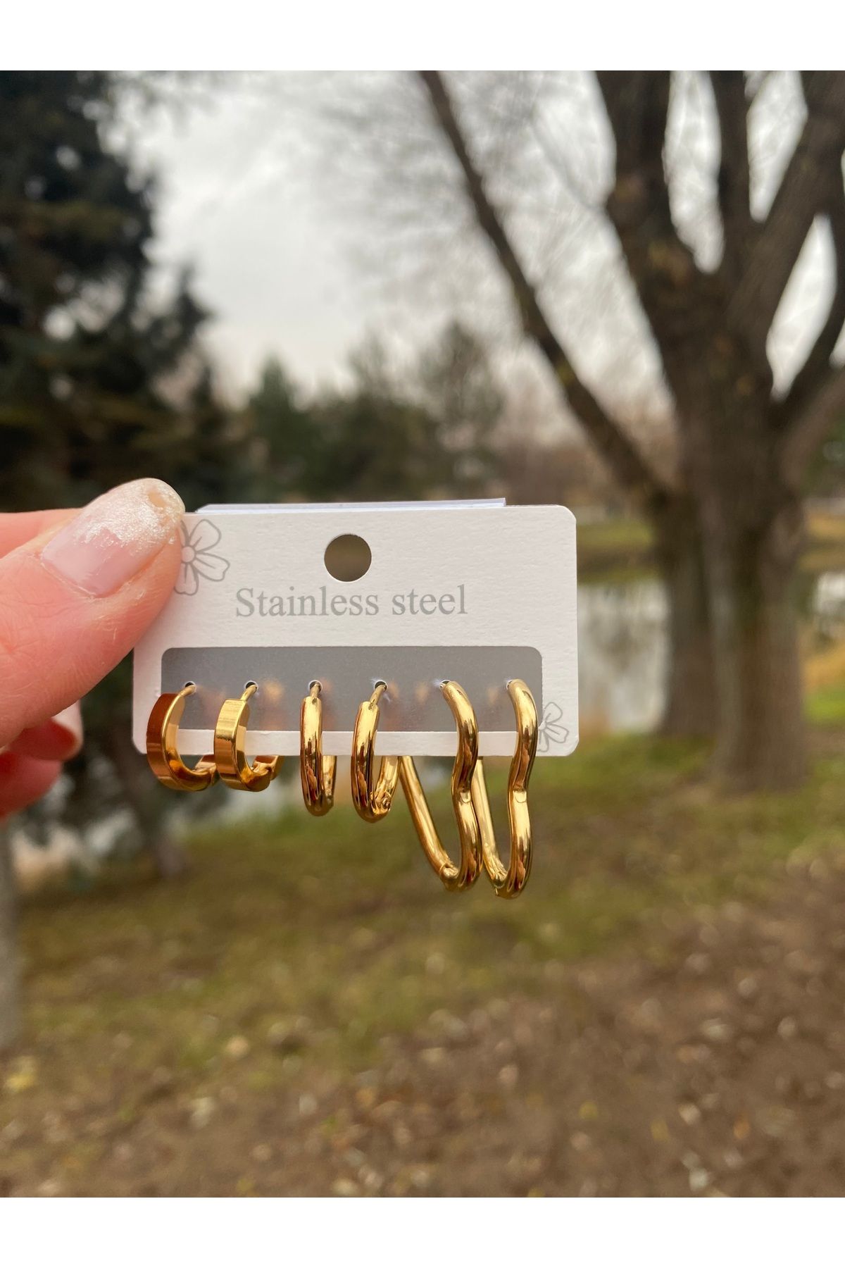 stainles steel Çelik KüpeSeti