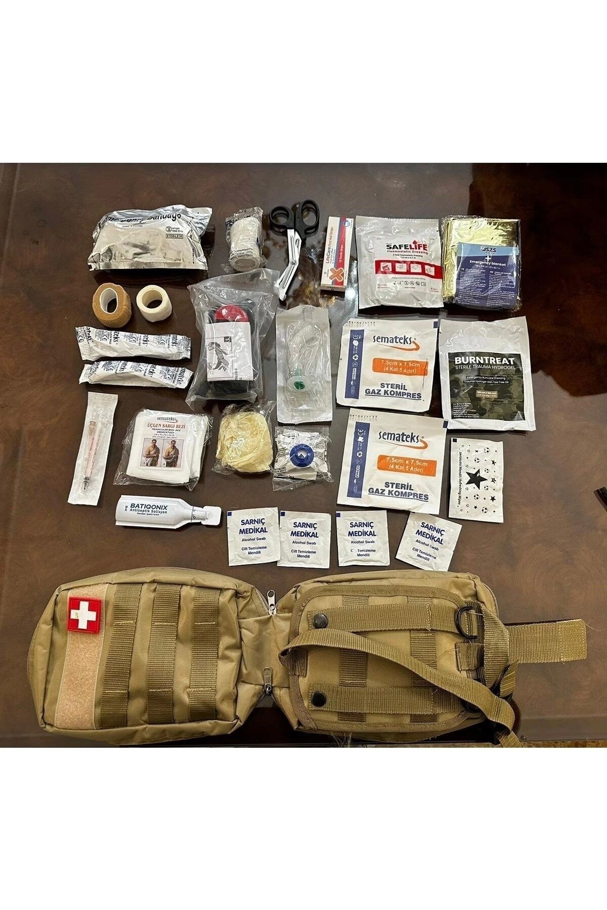 İlk Yardım Çantası - First Aid Kit (TACTİCAL ASKERİ MOLLE ÇANTALI)